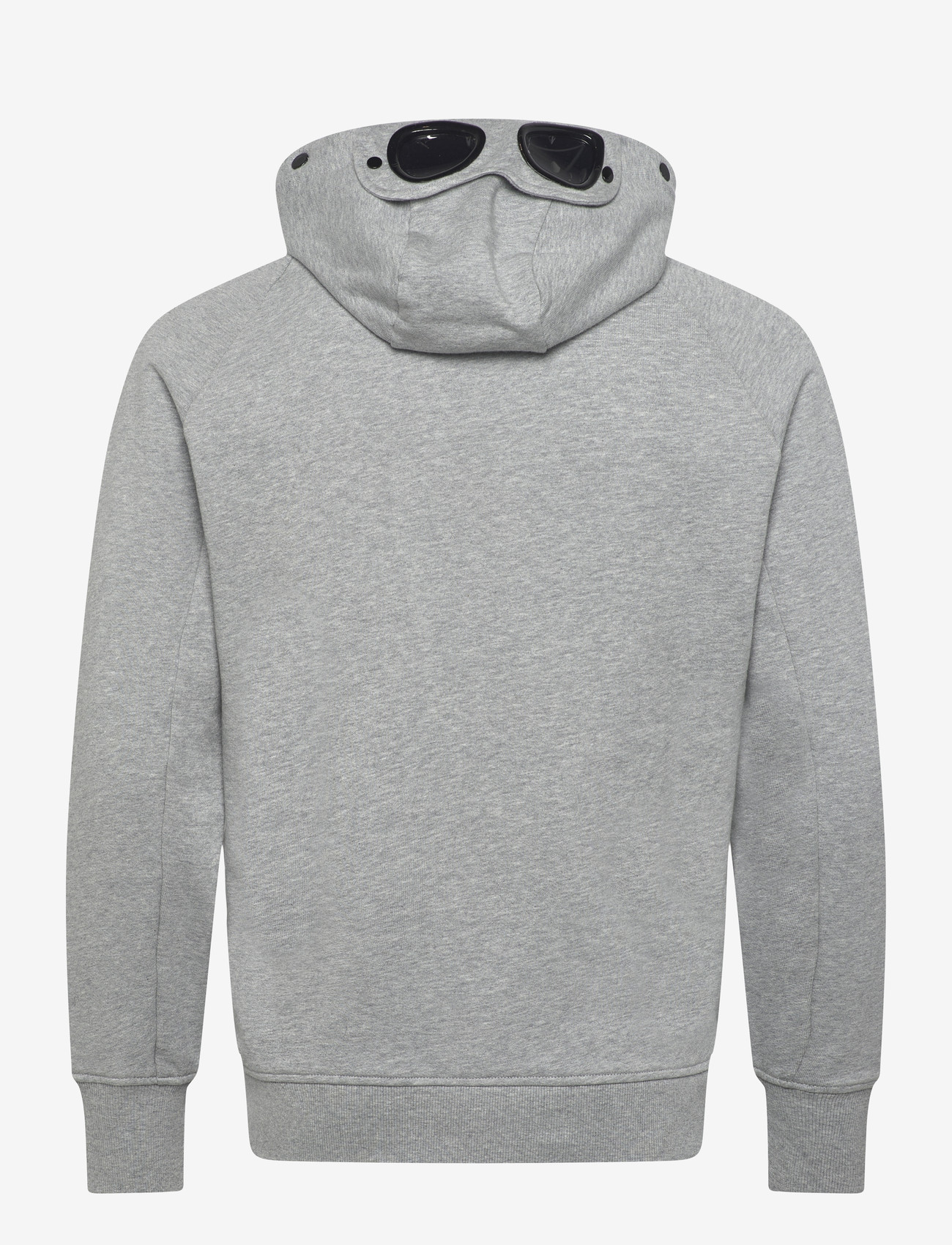 C.P. Company - Diagonal Raised Fleece Google Hoodie - hoodies - grey melange - 2