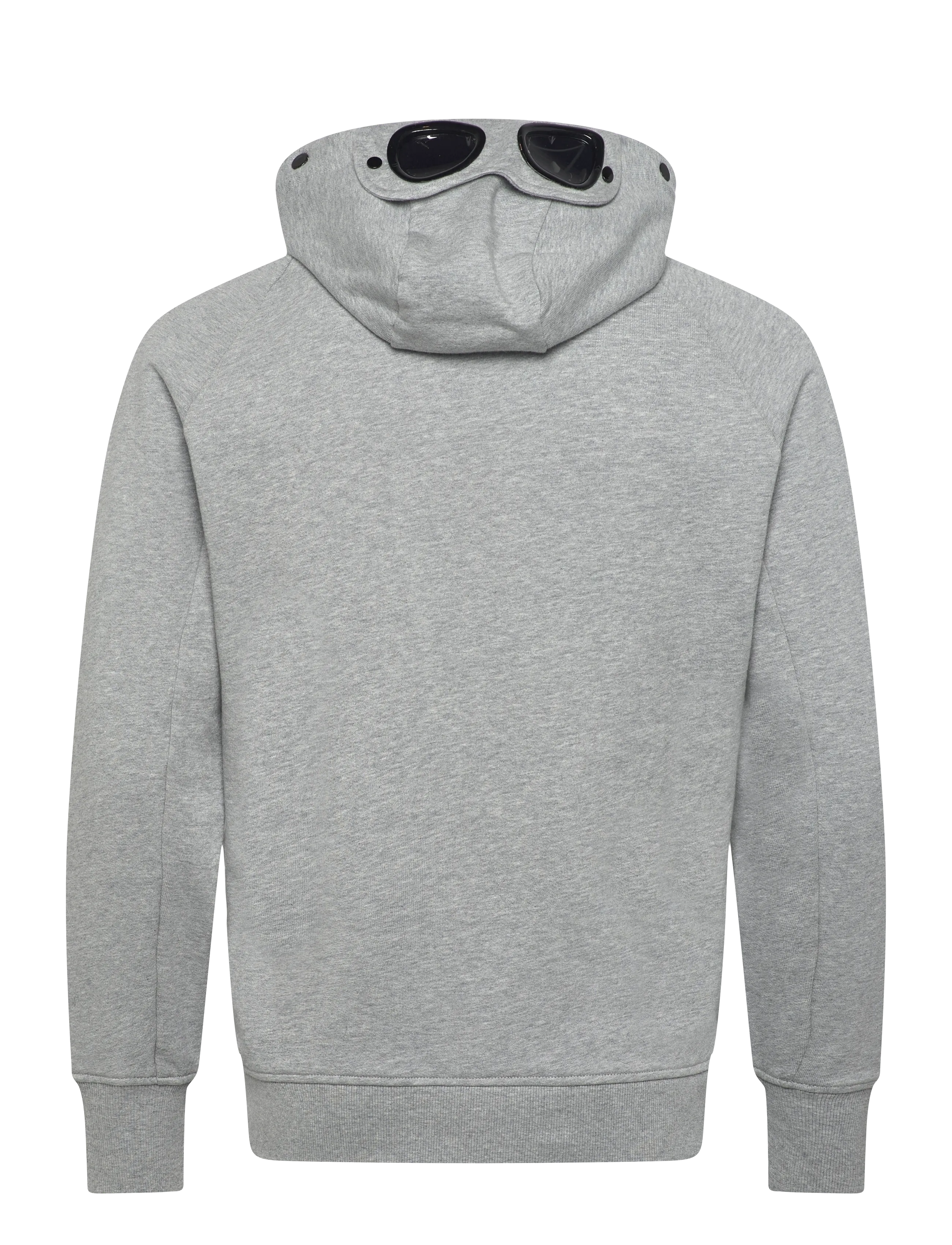 C.P. Company - Diagonal Raised Fleece Google Hoodie - kapuzenpullover - grey melange - 2