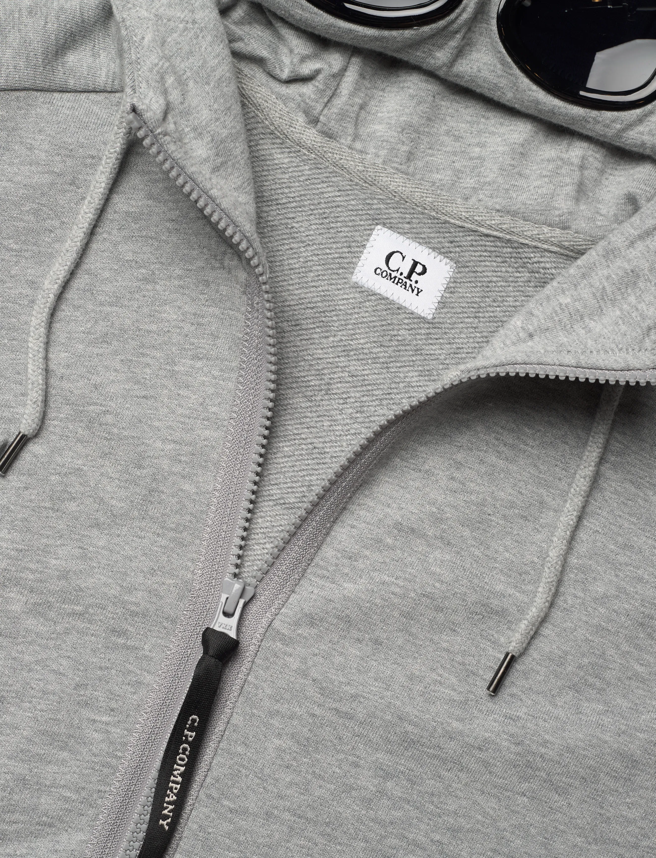 C.P. Company Diagonal Raised Fleece Google Hoodie