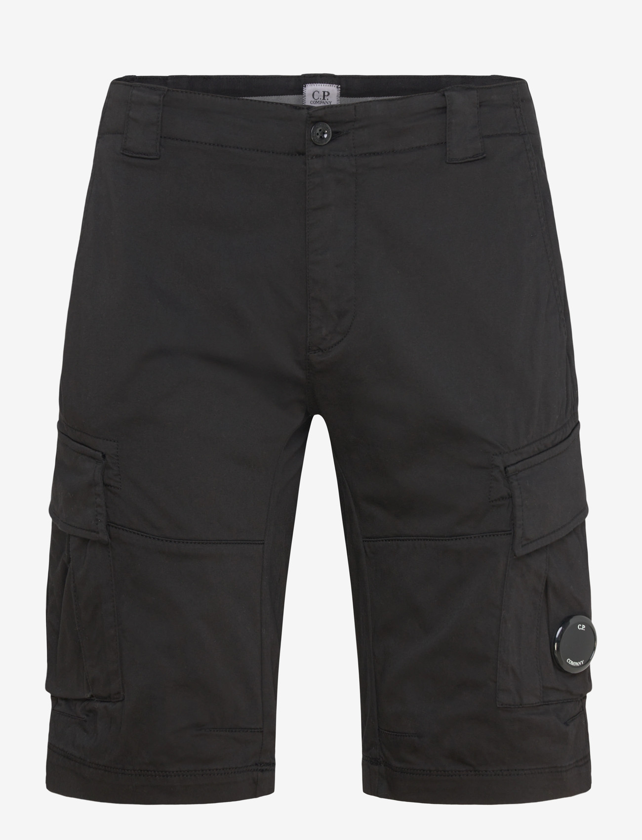 C.P. Company - SATIN STRETCH - BERMUDA - lühikesed kargopüksid - black - 0