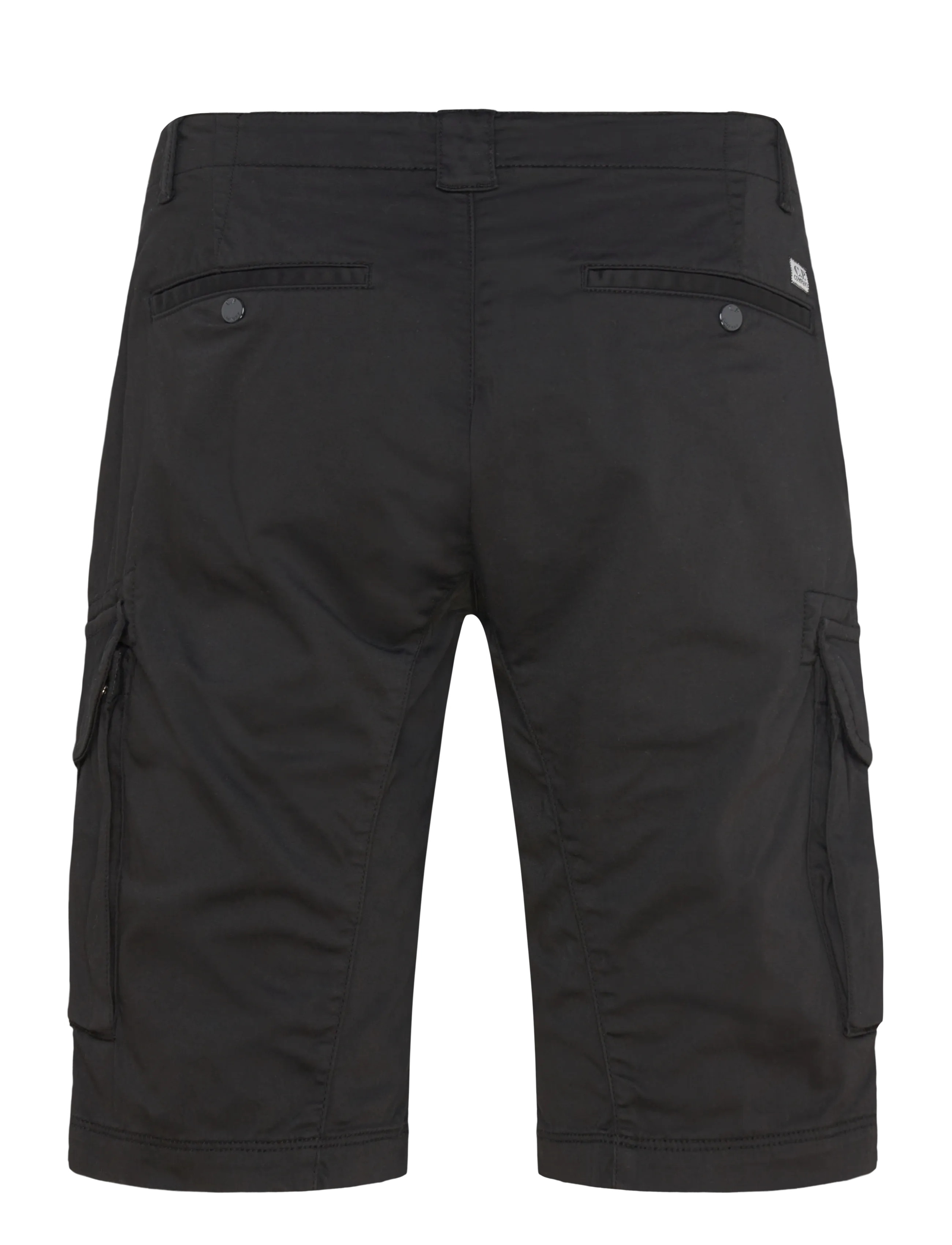 C.P. Company - SATIN STRETCH - BERMUDA - cargo shorts - black - 1