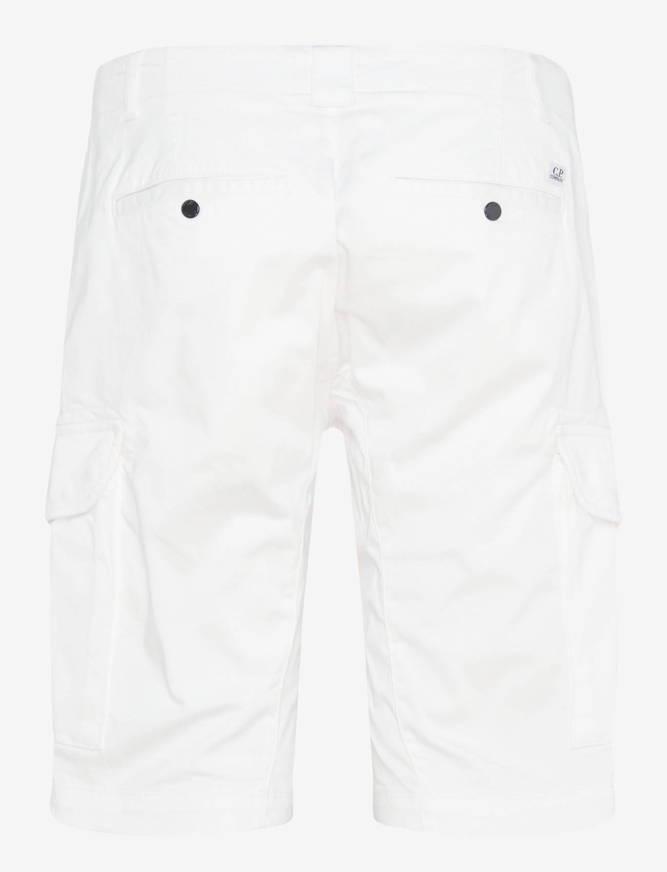 C.P. Company - SATIN STRETCH - BERMUDA - cargo shorts - gauze white - 1
