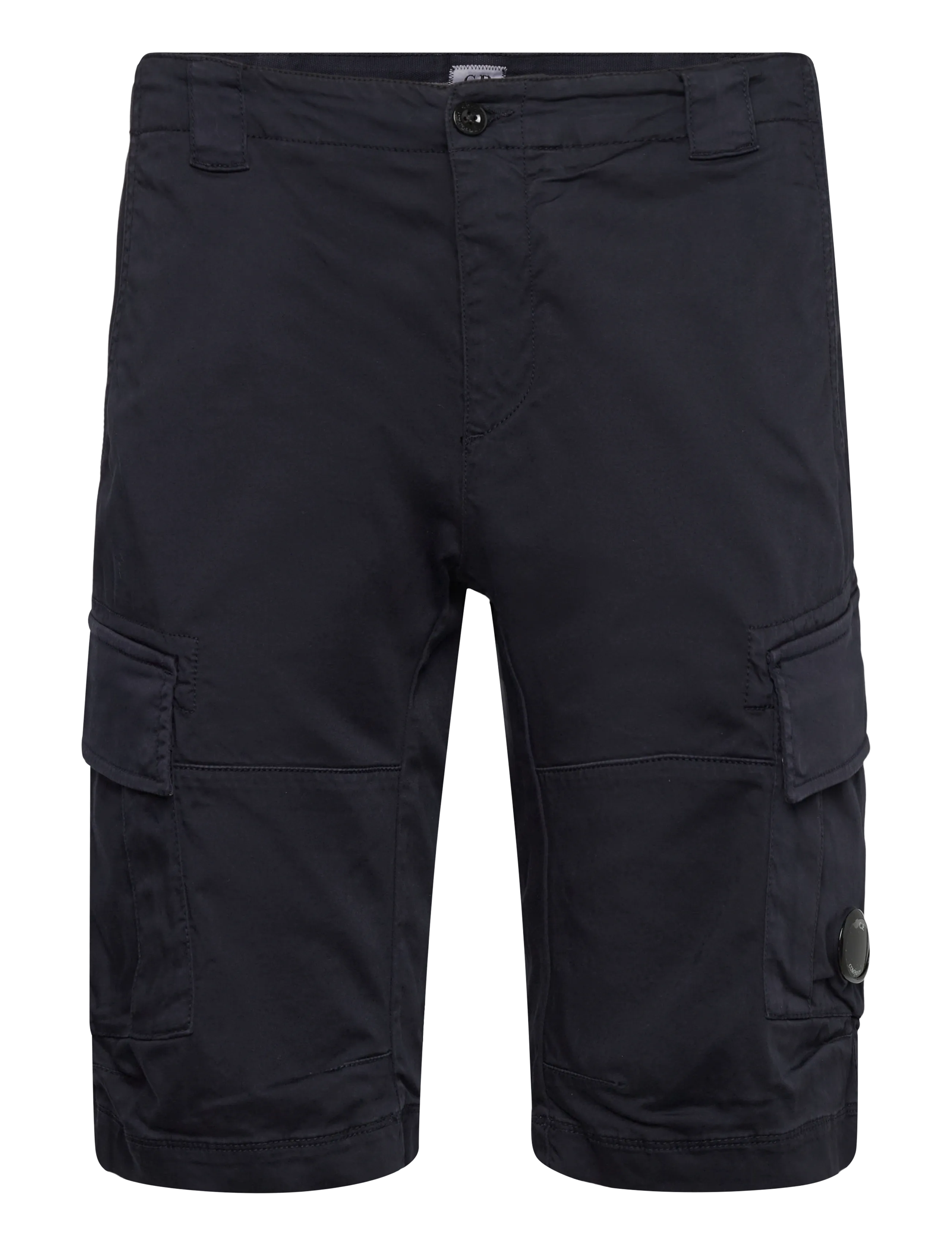 C.P. Company SATIN STRETCH - BERMUDA - Cargo shorts - TOTAL ECLIPSE / black