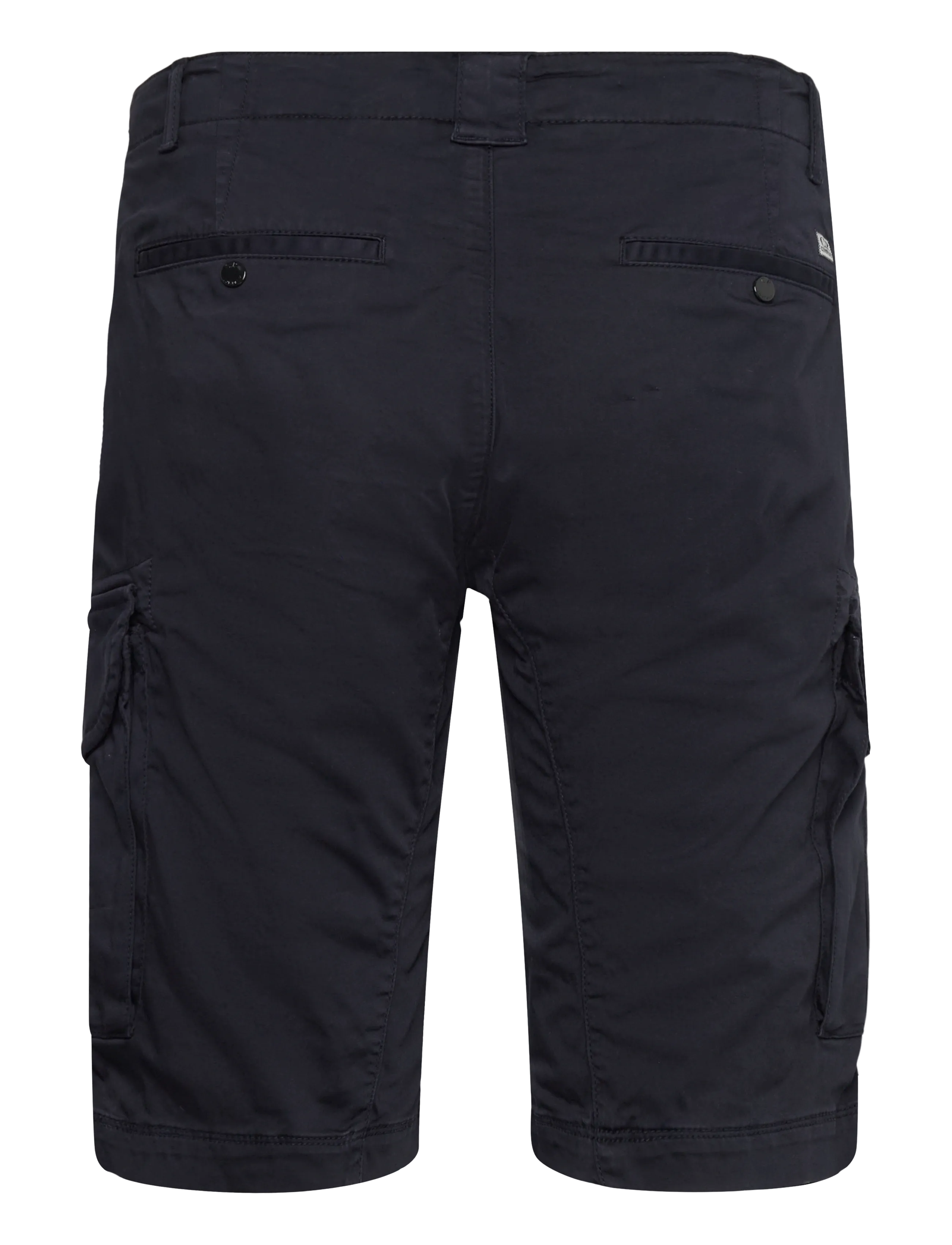 C.P. Company - SATIN STRETCH - BERMUDA - cargo shorts - total eclipse - 2