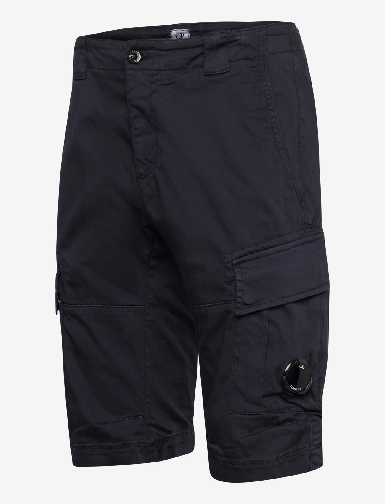 C.P. Company - SATIN STRETCH - BERMUDA - cargo shorts - total eclipse - 2