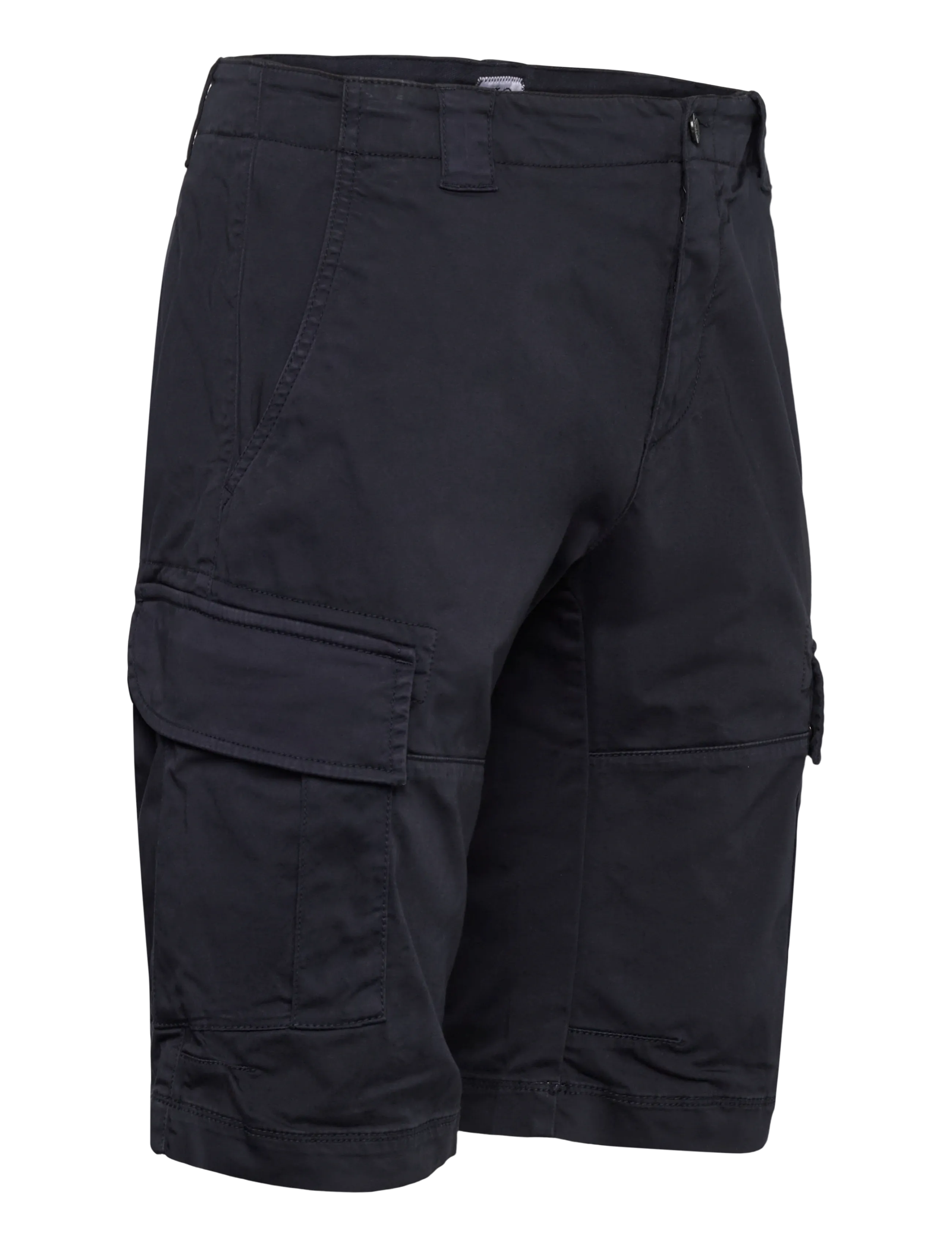 C.P. Company - SATIN STRETCH - BERMUDA - cargo shorts - total eclipse - 4