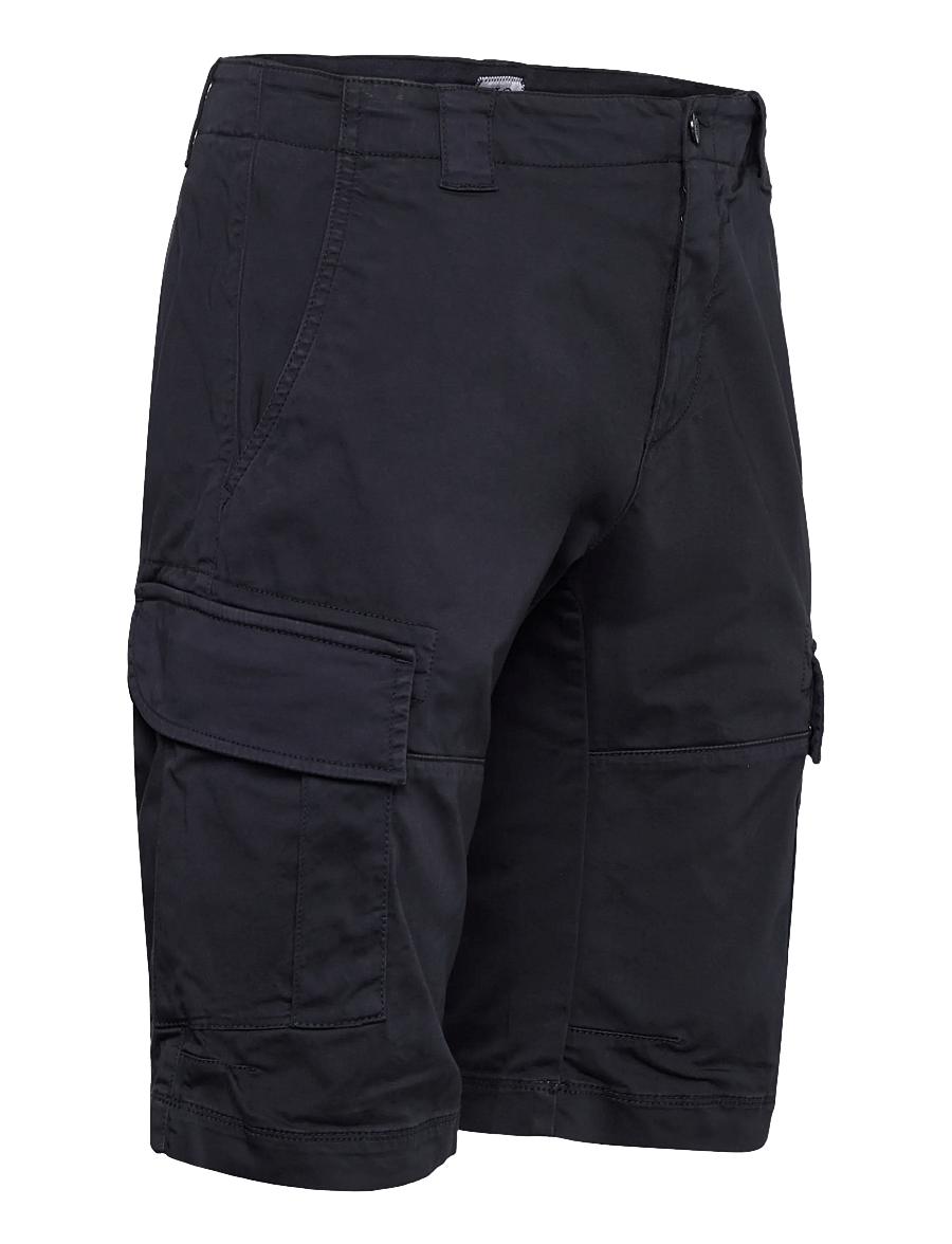 C.P. Company - SATIN STRETCH - BERMUDA - cargo shorts - total eclipse - 4