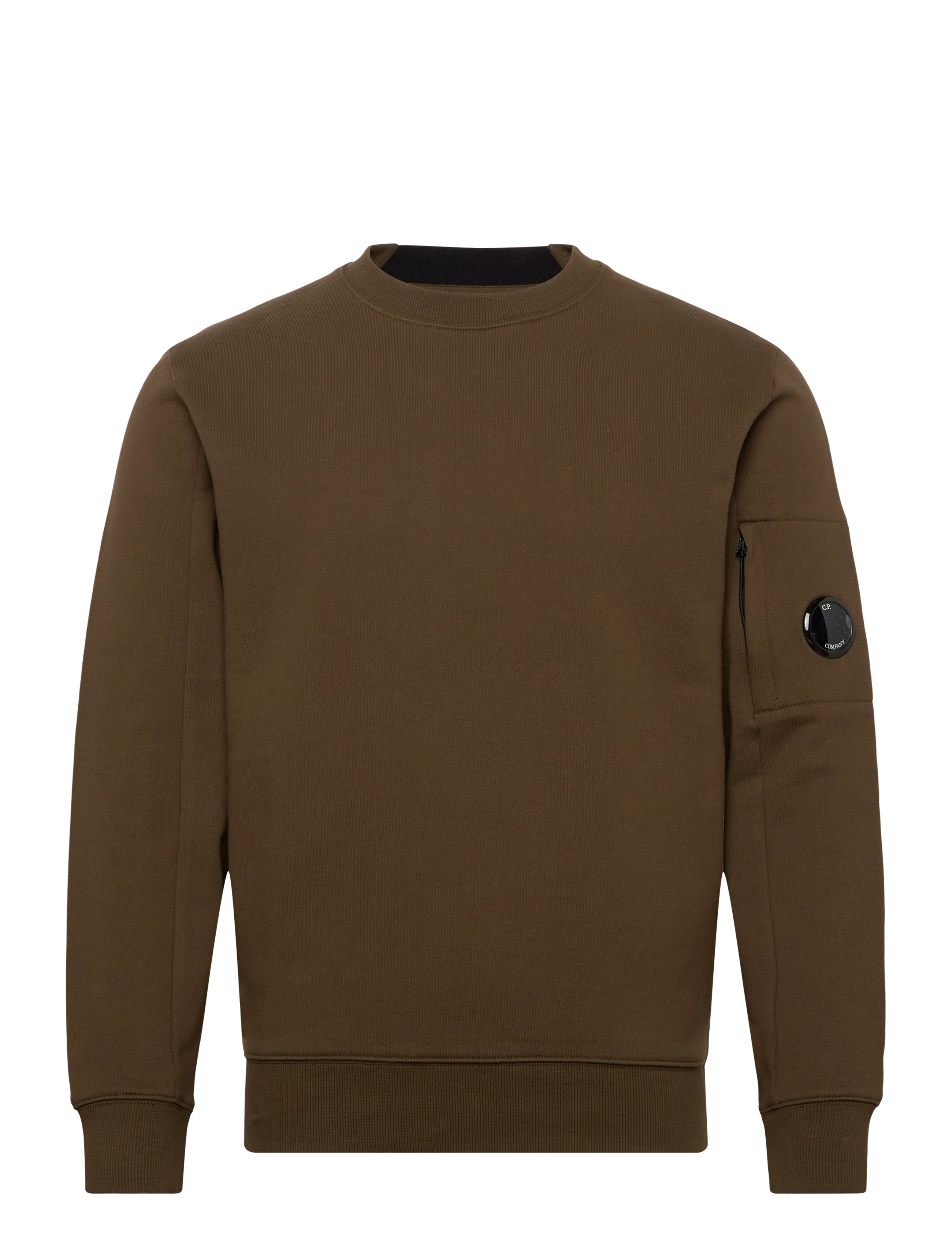 C.P. Company Diagonal Raised Sweatshirt, S, Sweatshirts & Hoodies, Khakigrün - Sweatshirts, Männerswear
