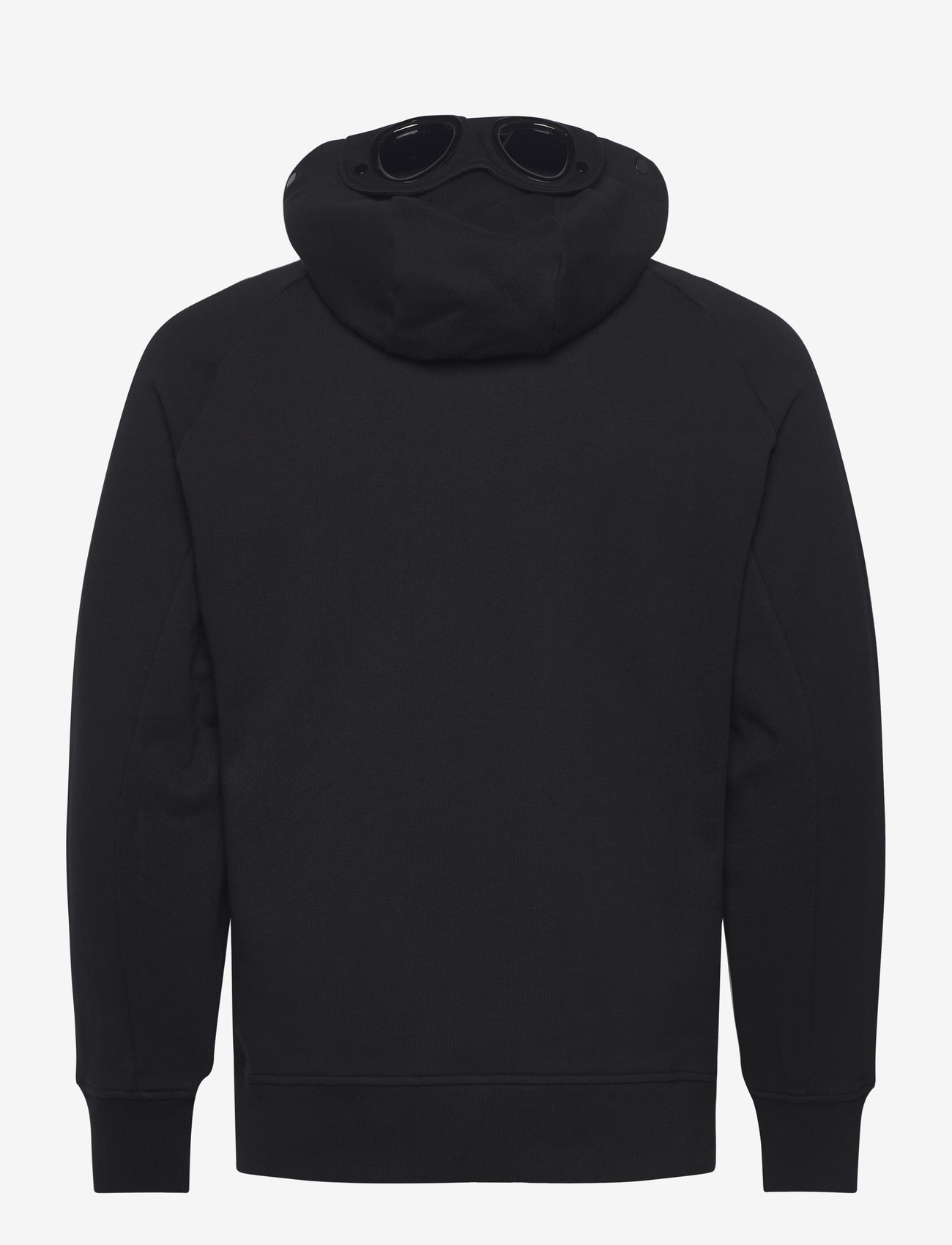 C.P. Company - RAISED FLEECE GOGGLE ZIPPED HOODIE - hettupeysur - black - 1