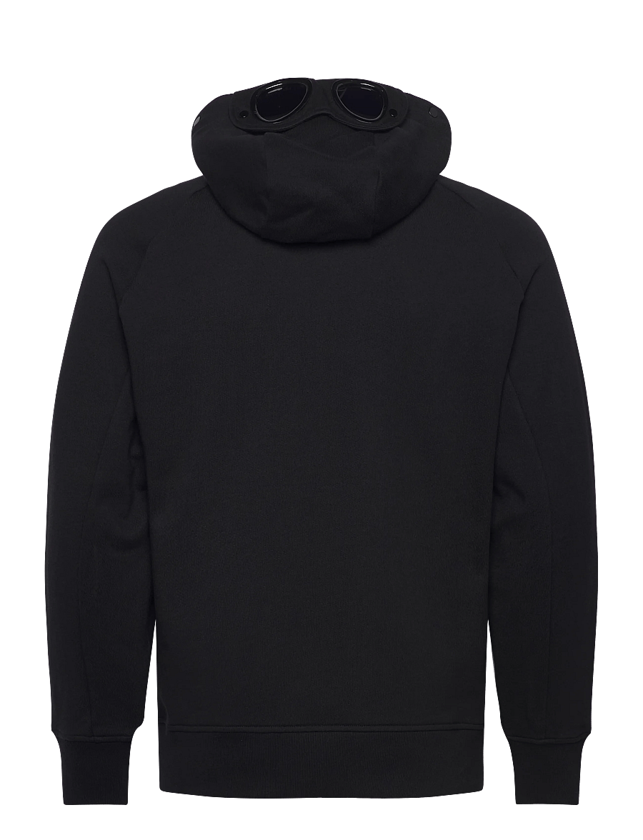 C.P. Company - RAISED FLEECE GOGGLE ZIPPED HOODIE - hoodies - black - 2