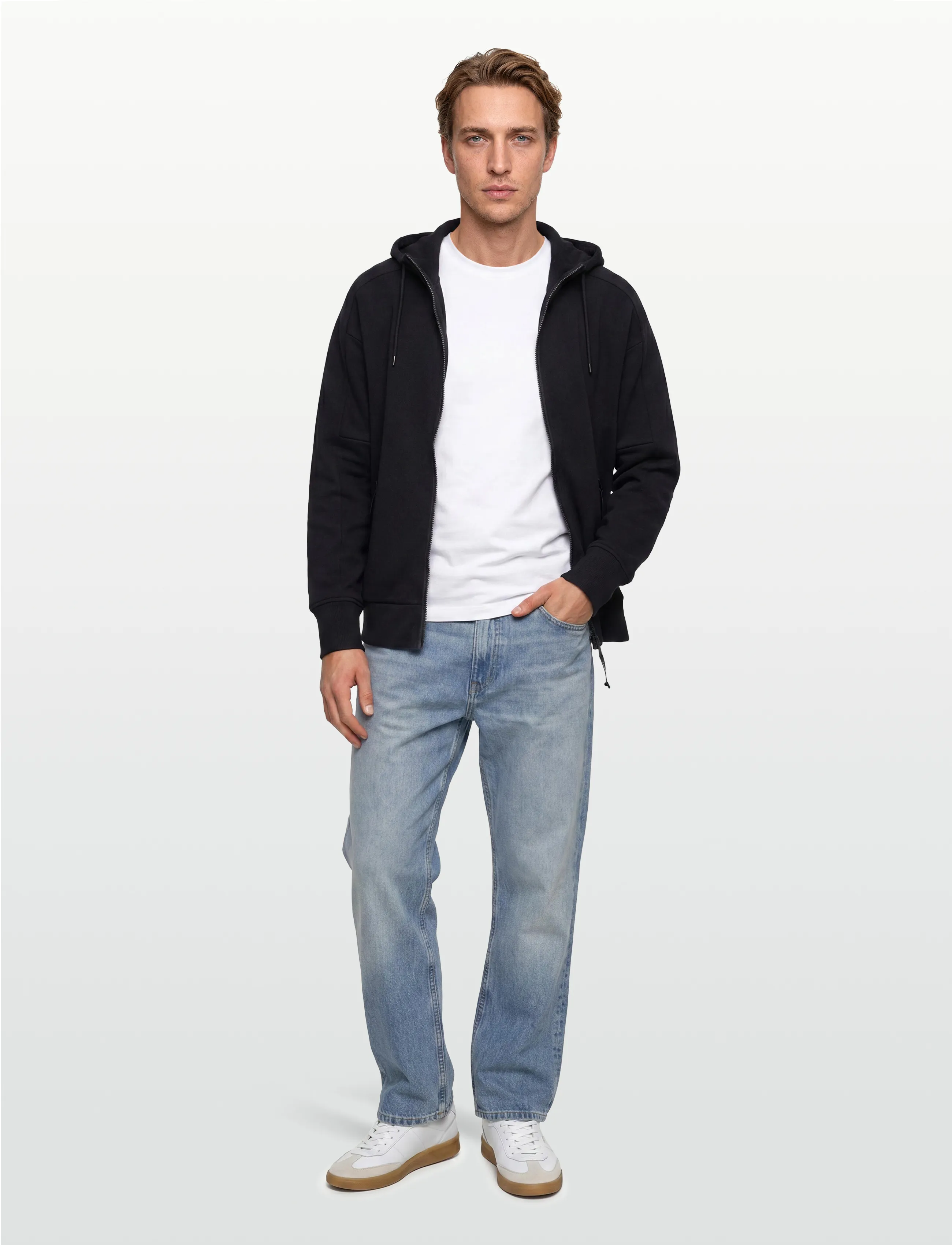 C.P. Company Raised Fleece Goggle Zipped Hoodie, XS, Black, Sweatshirts & Hættetrøjer > Hættetrøjer, Herre