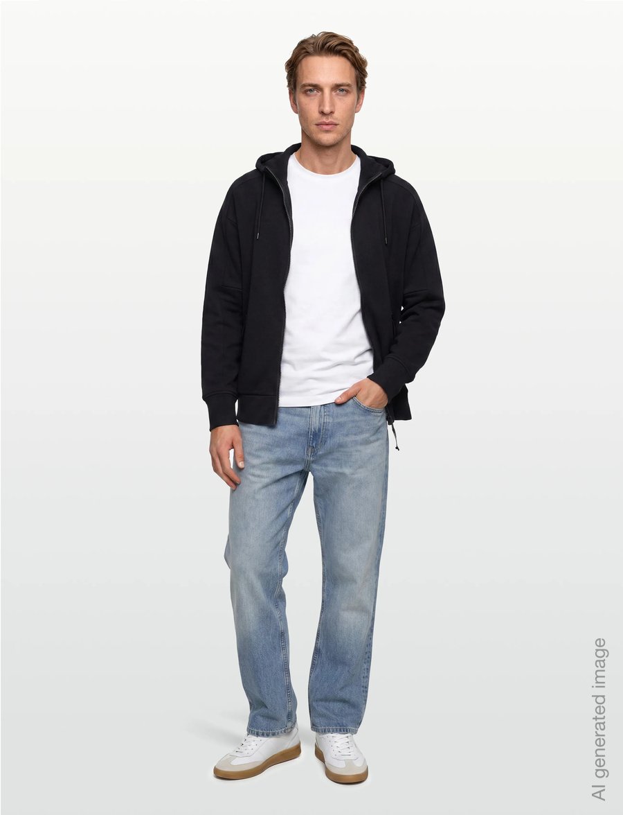 C.P. Company - RAISED FLEECE GOGGLE ZIPPED HOODIE - hoodies - black - 0