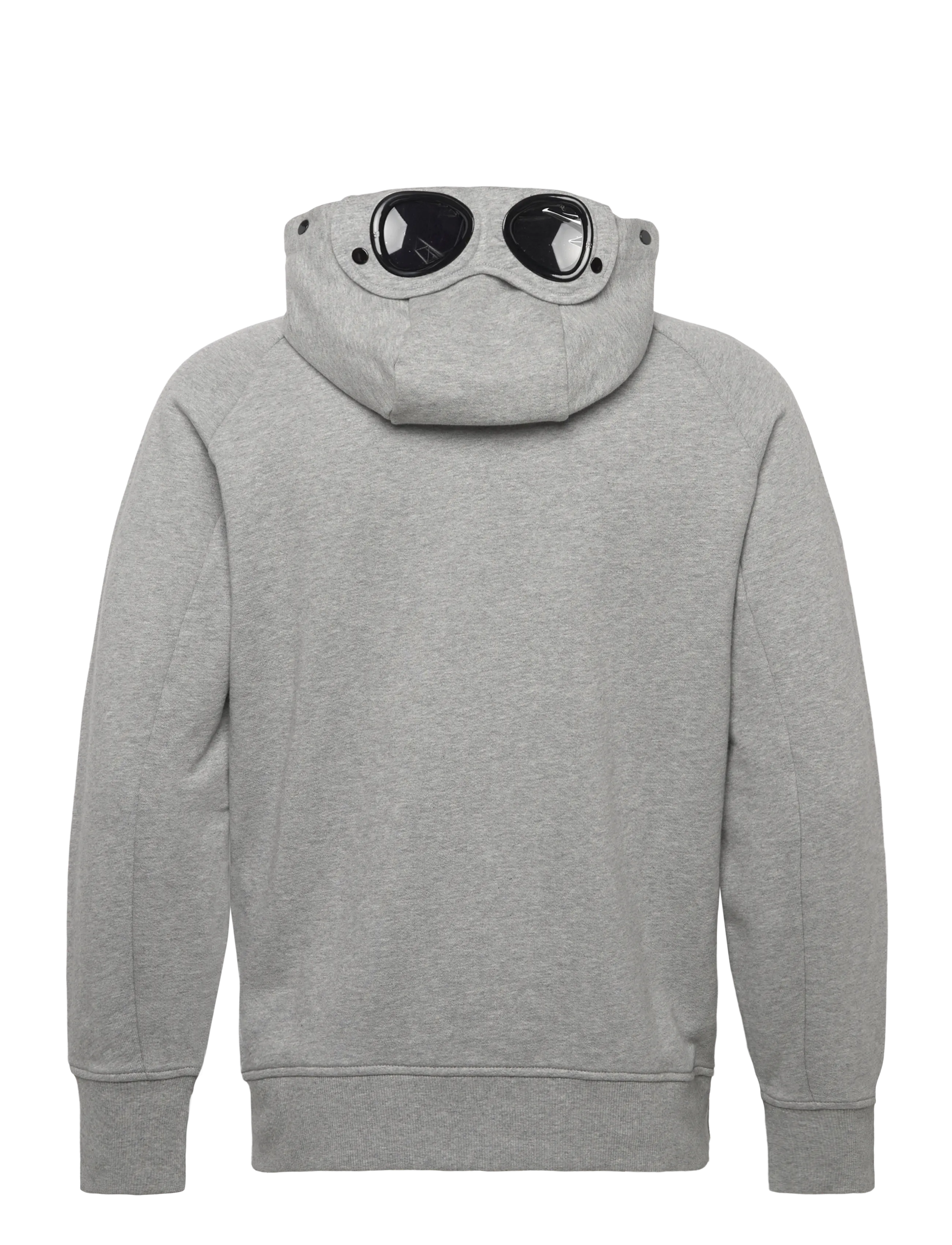 C.P. Company - RAISED FLEECE GOGGLE ZIPPED HOODIE - kapuutsiga dressipluusid - grey melange - 2
