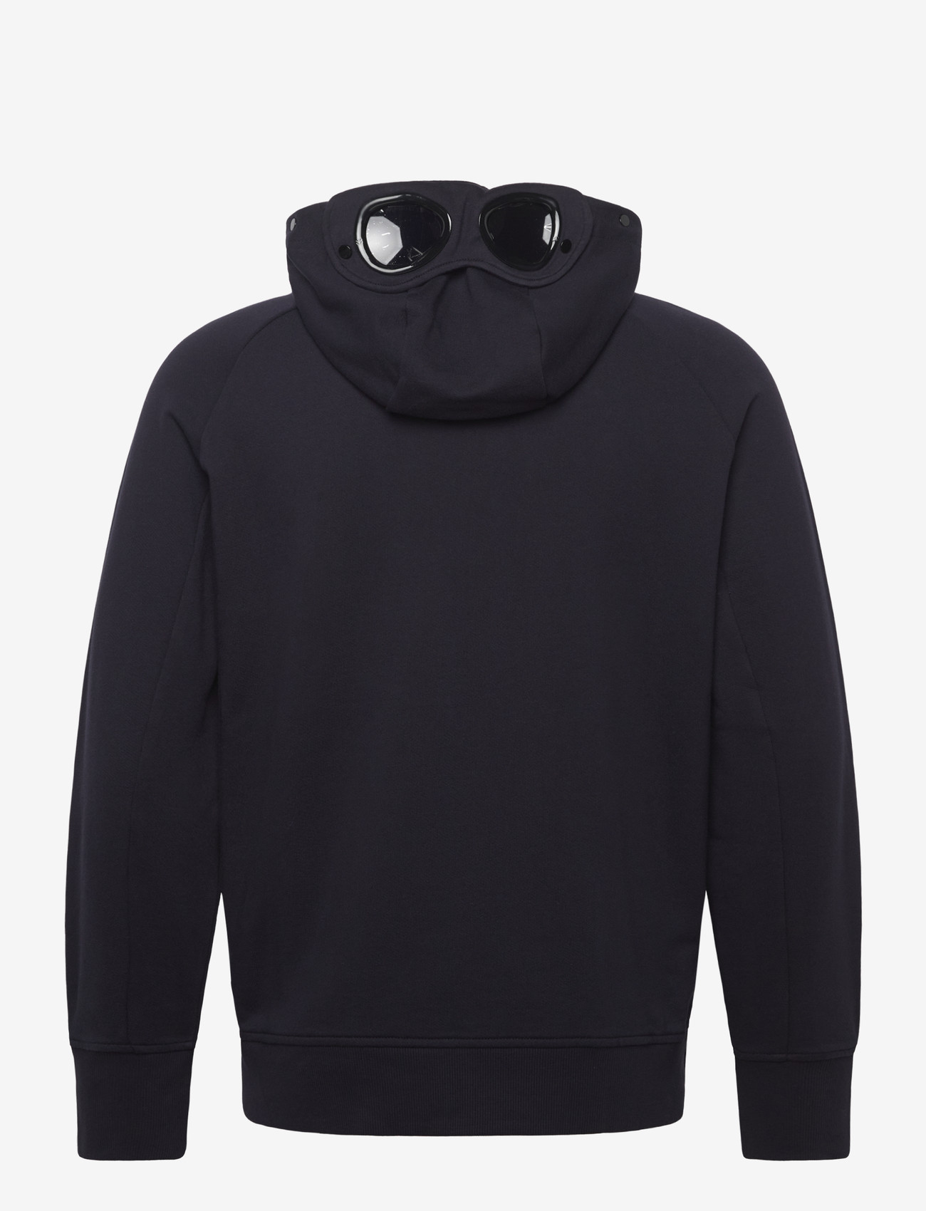 C.P. Company - RAISED FLEECE GOGGLE ZIPPED HOODIE - medvilniniai megztiniai - total eclipse - 2