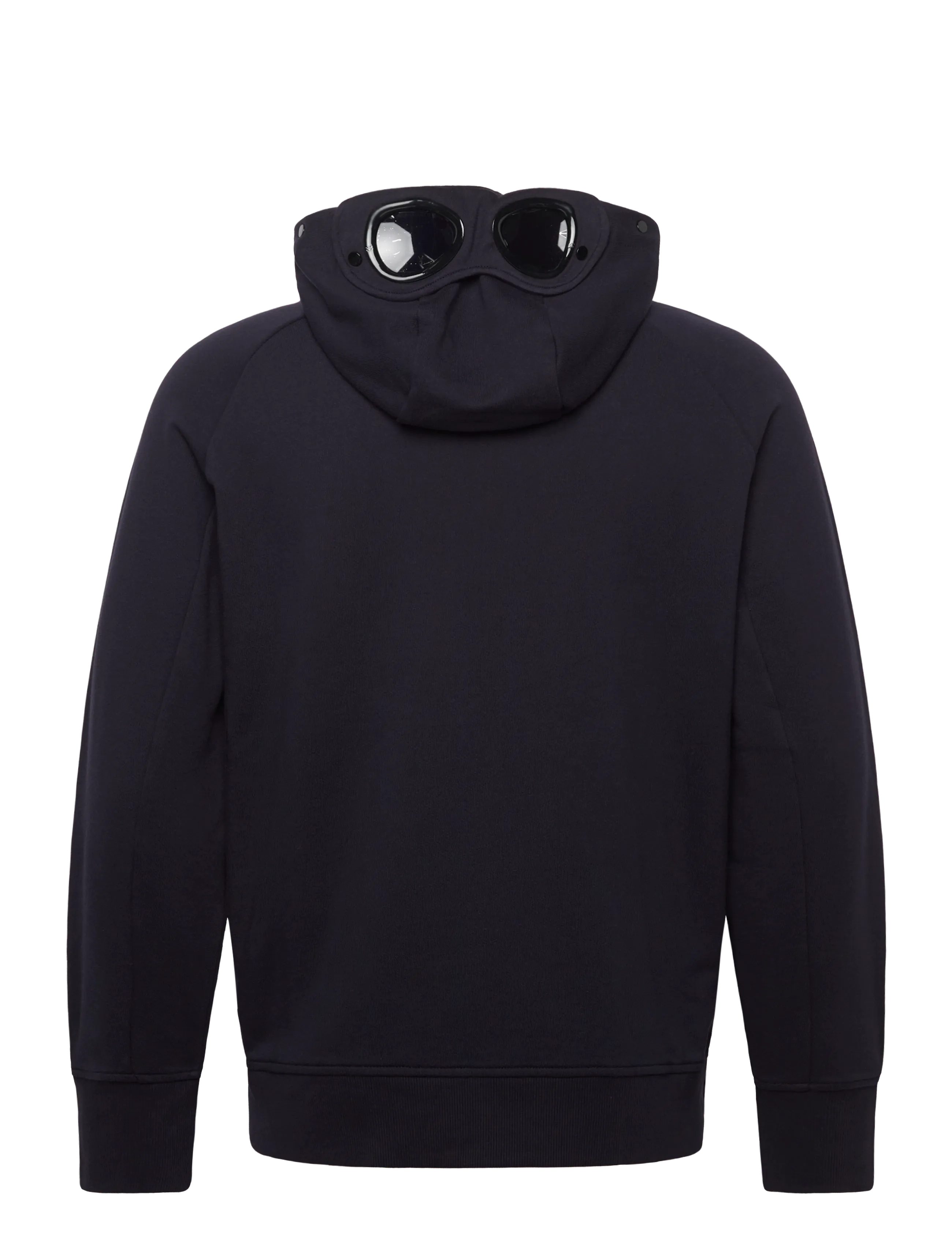 C.P. Company - RAISED FLEECE GOGGLE ZIPPED HOODIE - kapuutsiga dressipluusid - total eclipse - 2