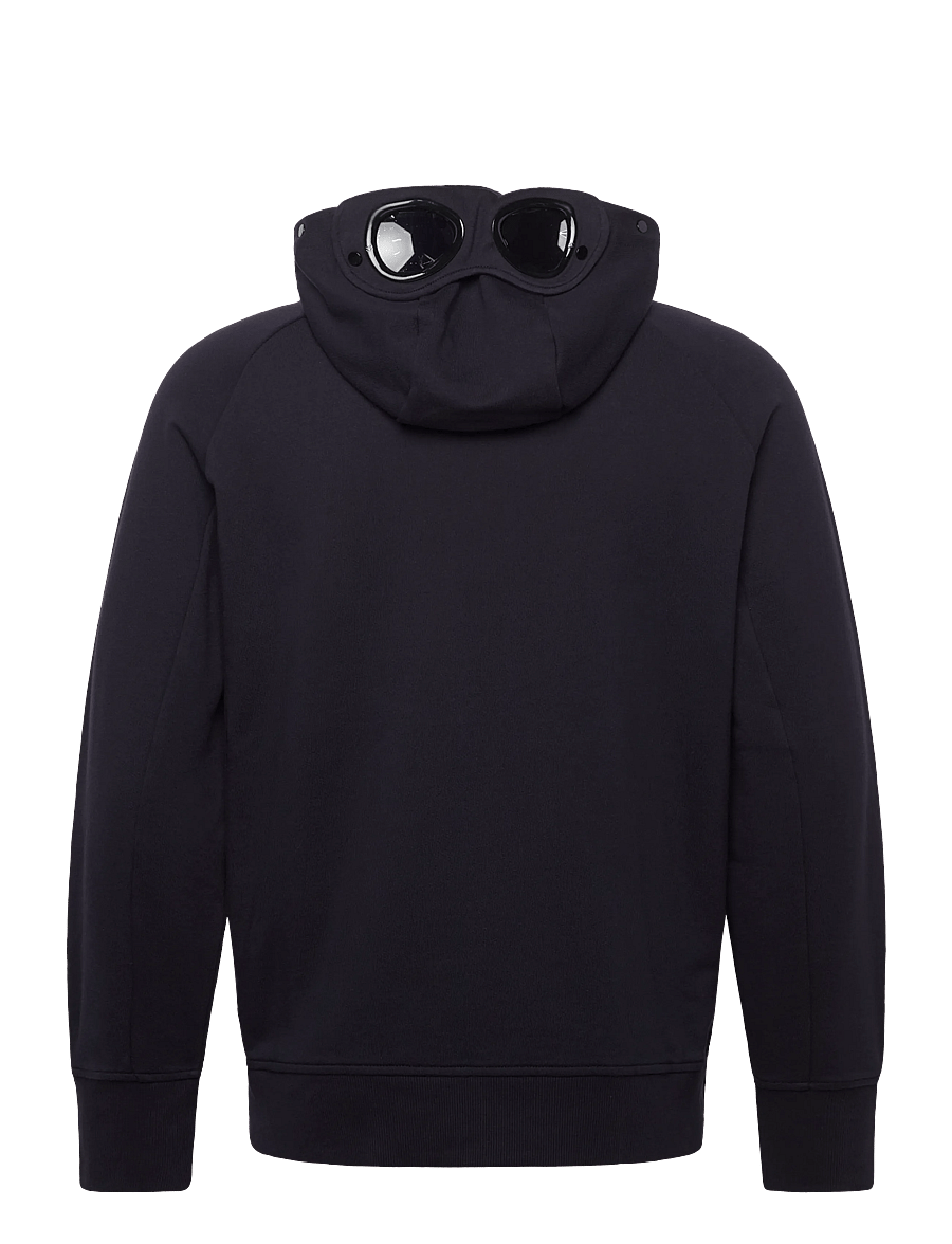 C.P. Company - RAISED FLEECE GOGGLE ZIPPED HOODIE - sweatshirts - total eclipse - 2