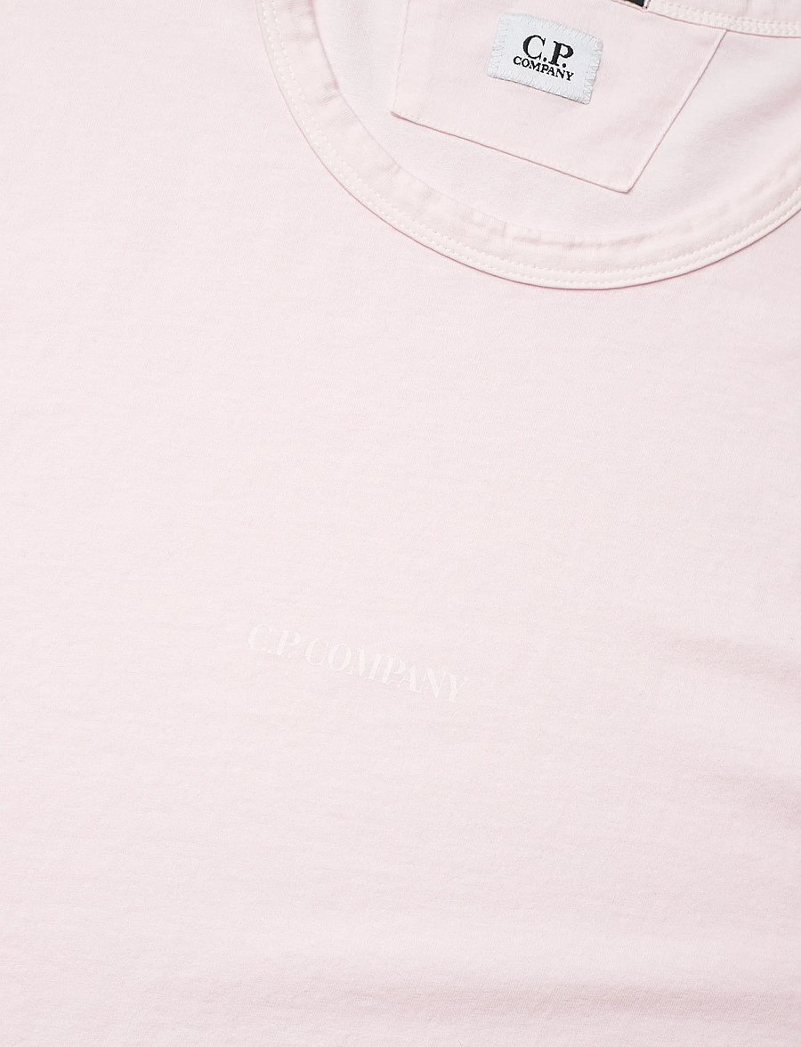 C.P. Company - Jersey 24/1 Resist Dyed T-shirt - stutterma bolir - heavenly pink - 2