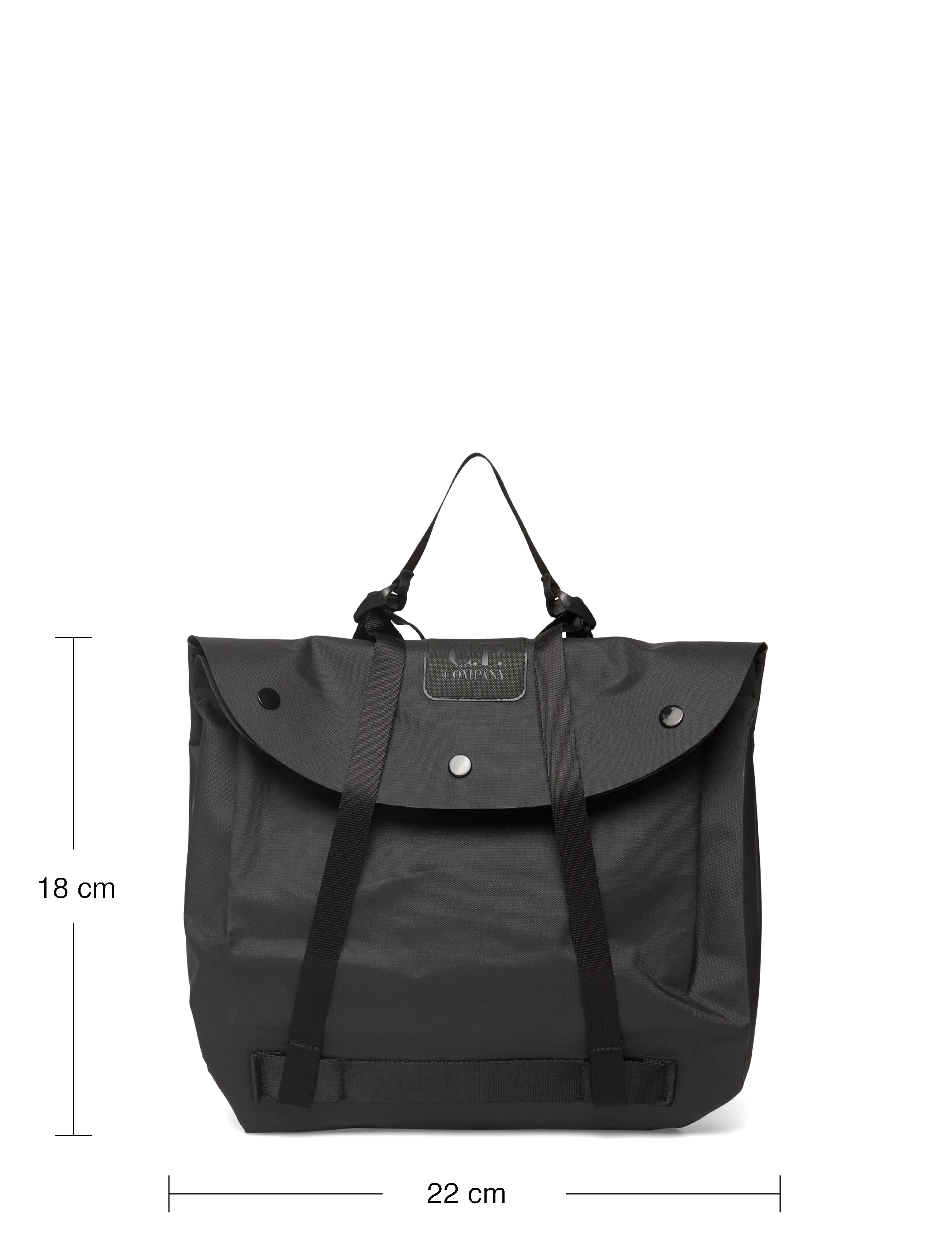 C.P. Company - Metropolis Series Rubber Reps Waist Bag - shop by style - black - 3