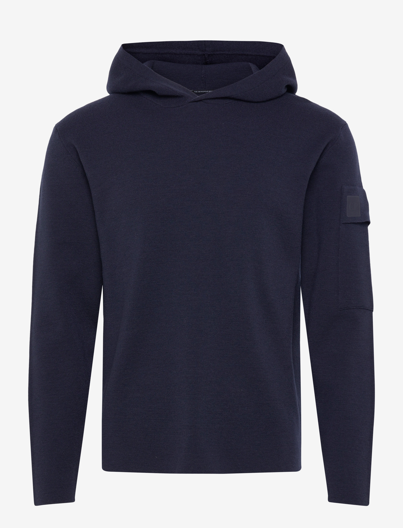C.P. Company - Metropolis Series Extra Fine Merino Wool Hooded Sweatshirt - hoodies - sky captain - 0