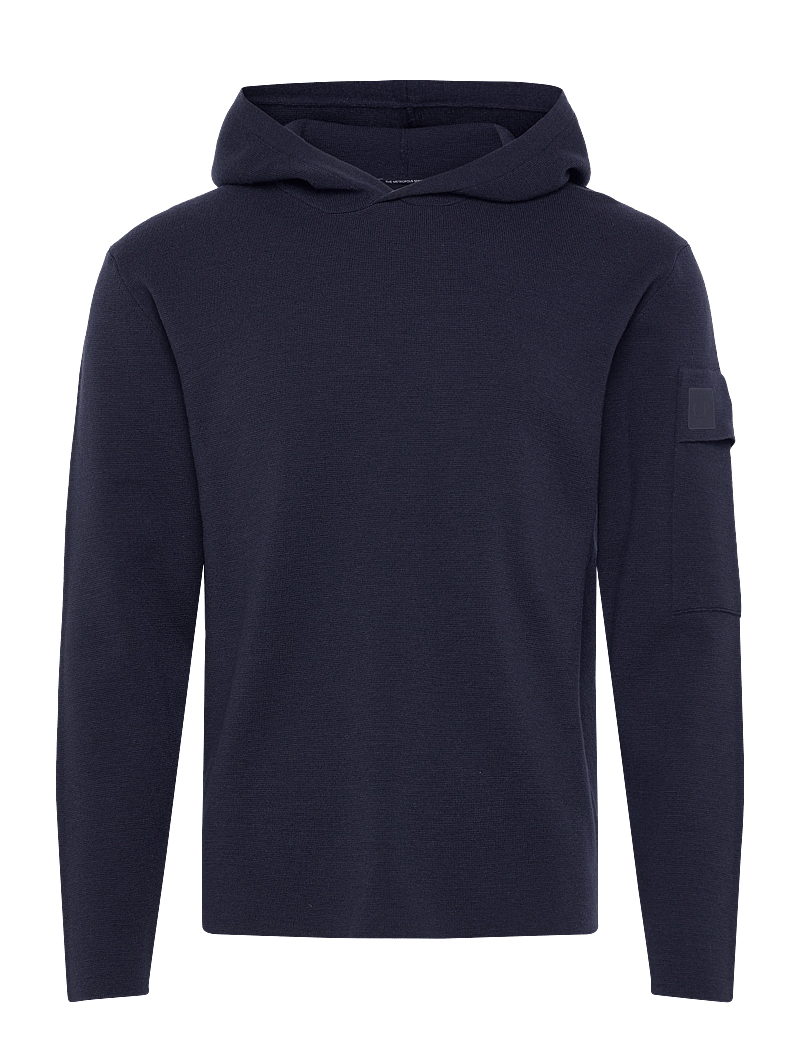 C.P. Company - Metropolis Series Extra Fine Merino Wool Hooded Sweatshirt - hoodies - sky captain - 0