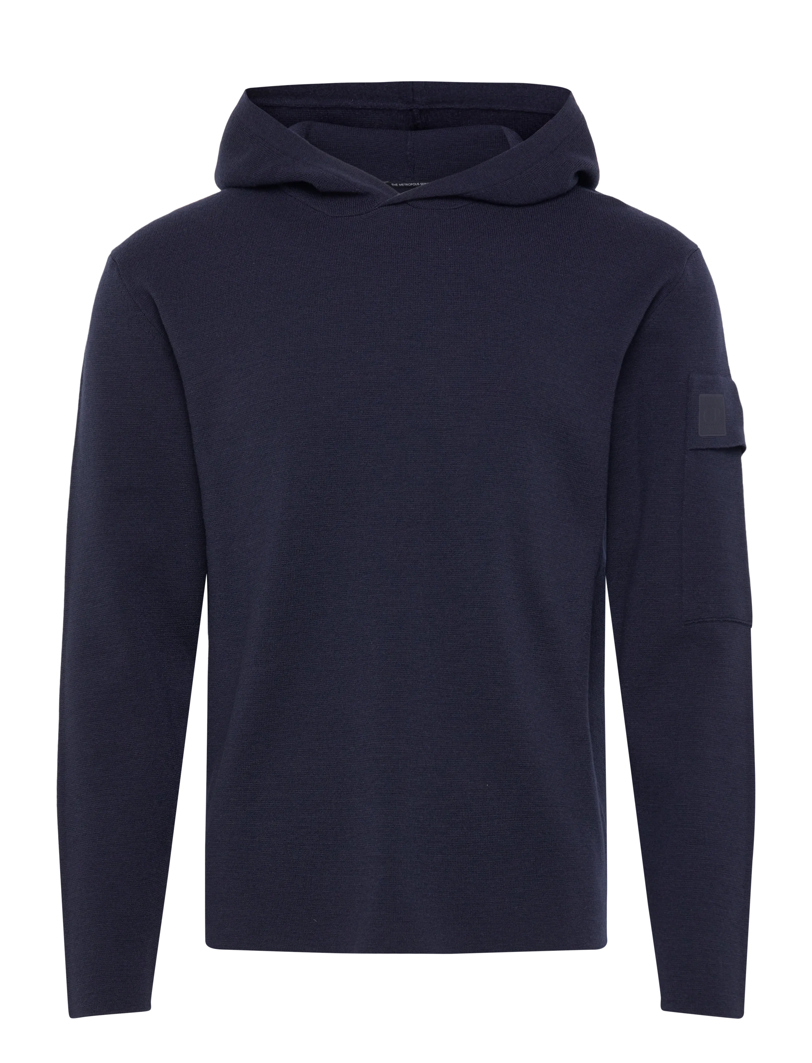 C.P. Company - Metropolis Series Extra Fine Merino Wool Hooded Sweatshirt - sky captain - 1