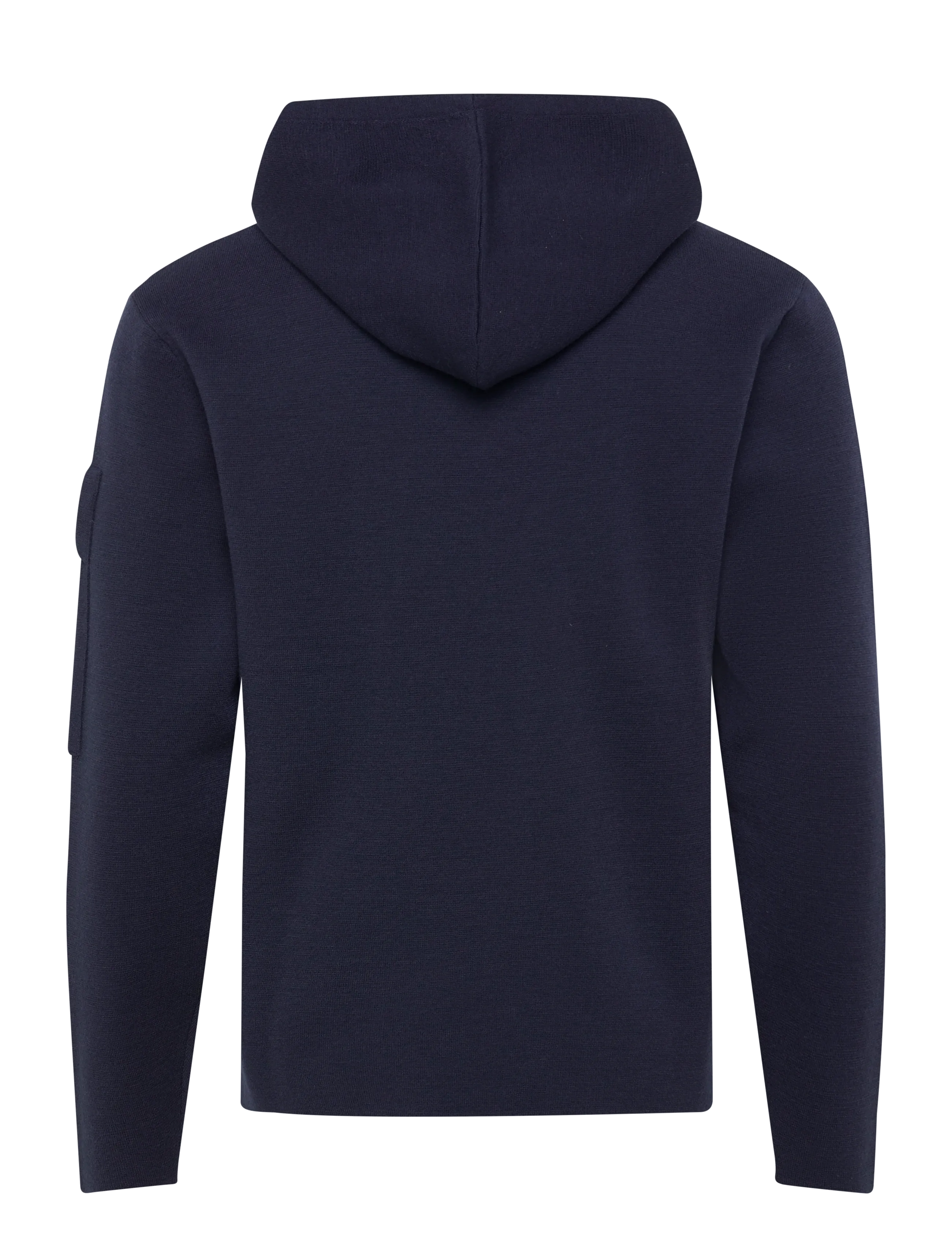 C.P. Company - Metropolis Series Extra Fine Merino Wool Hooded Sweatshirt - sky captain - 2