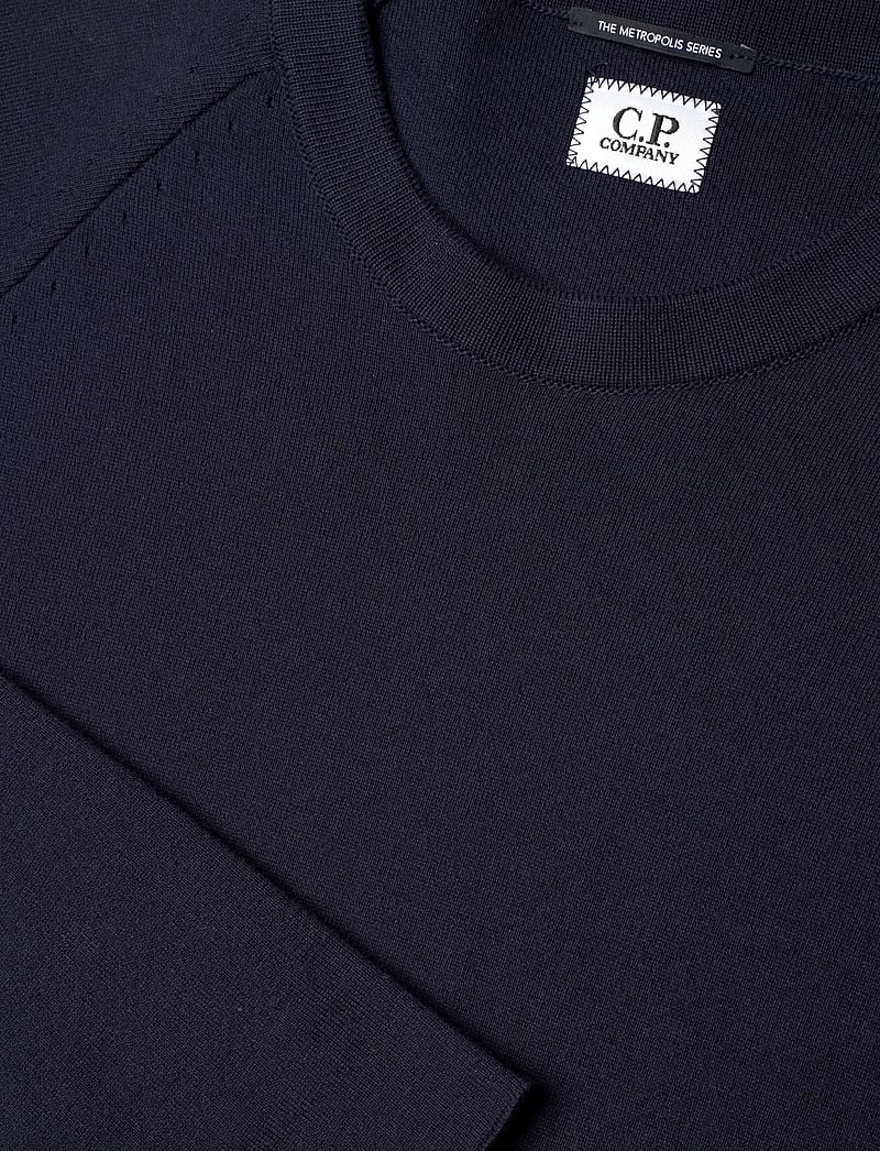 C.P. Company - Metropolis Series Cotton Double Crew Neck Knit - Ümmarguse kaelusega kudumid - sky captain - 2