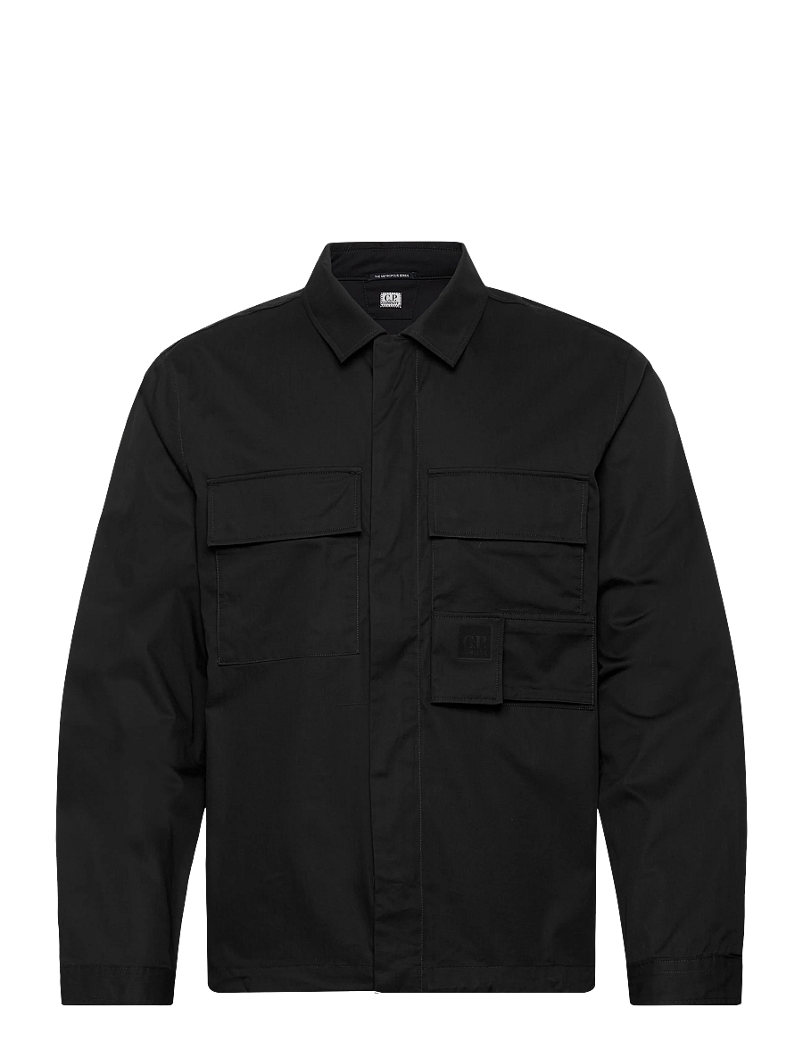 C.P. Company - METROPOLIS SERIES GABARDINE UTILITY OVERSHIRT - vindjakker - black - 0