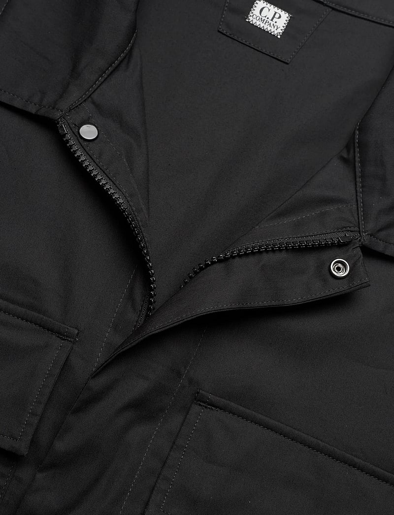 C.P. Company - METROPOLIS SERIES GABARDINE UTILITY OVERSHIRT - kevyet takit - black - 2