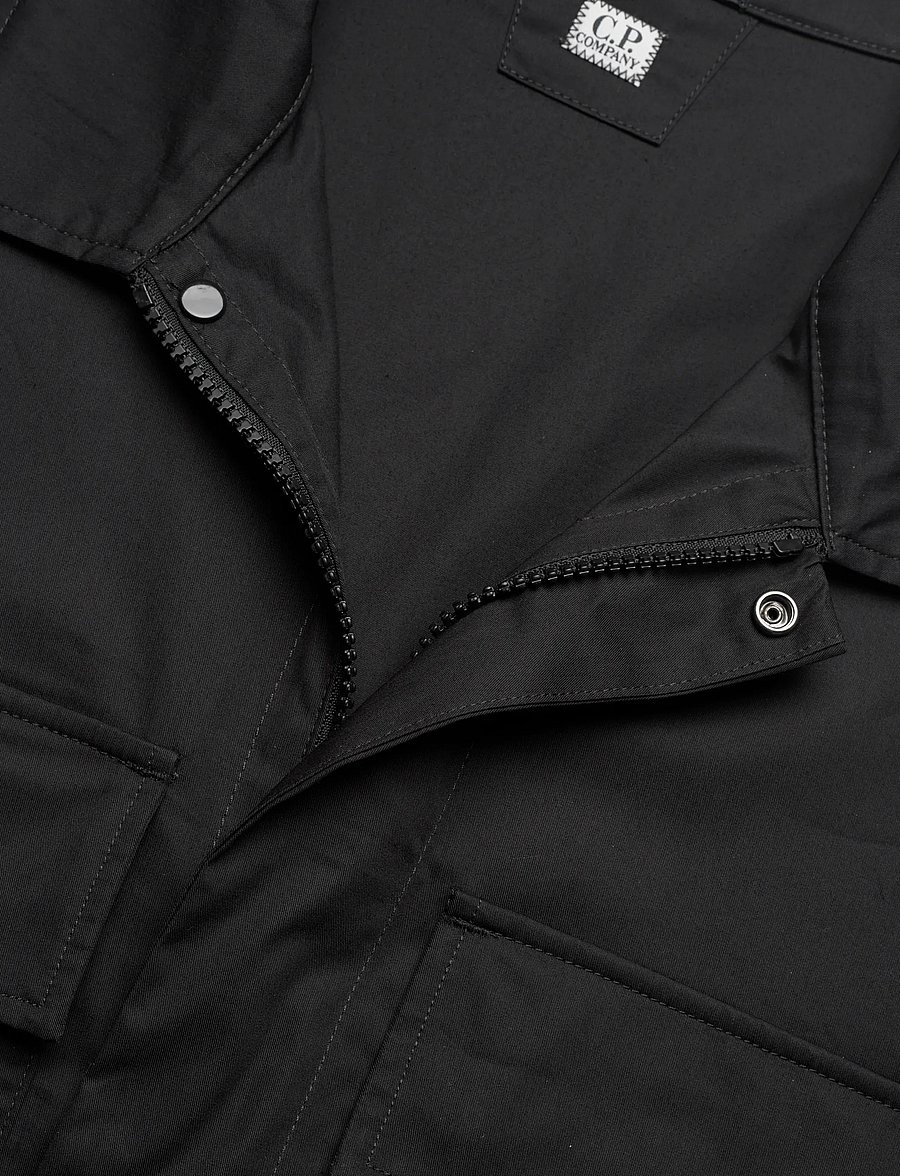 C.P. Company - METROPOLIS SERIES GABARDINE UTILITY OVERSHIRT - vindjakker - black - 2