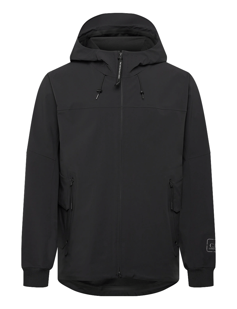 C.P. Company - Metroshell Jacket (Stretch Nylon) - herbstjacken - black - 0