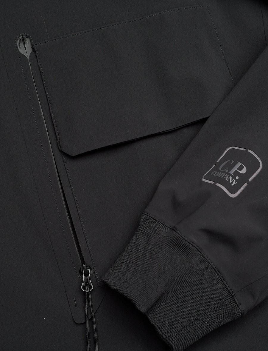 C.P. Company - Metroshell Jacket (Stretch Nylon) - herbstjacken - black - 3