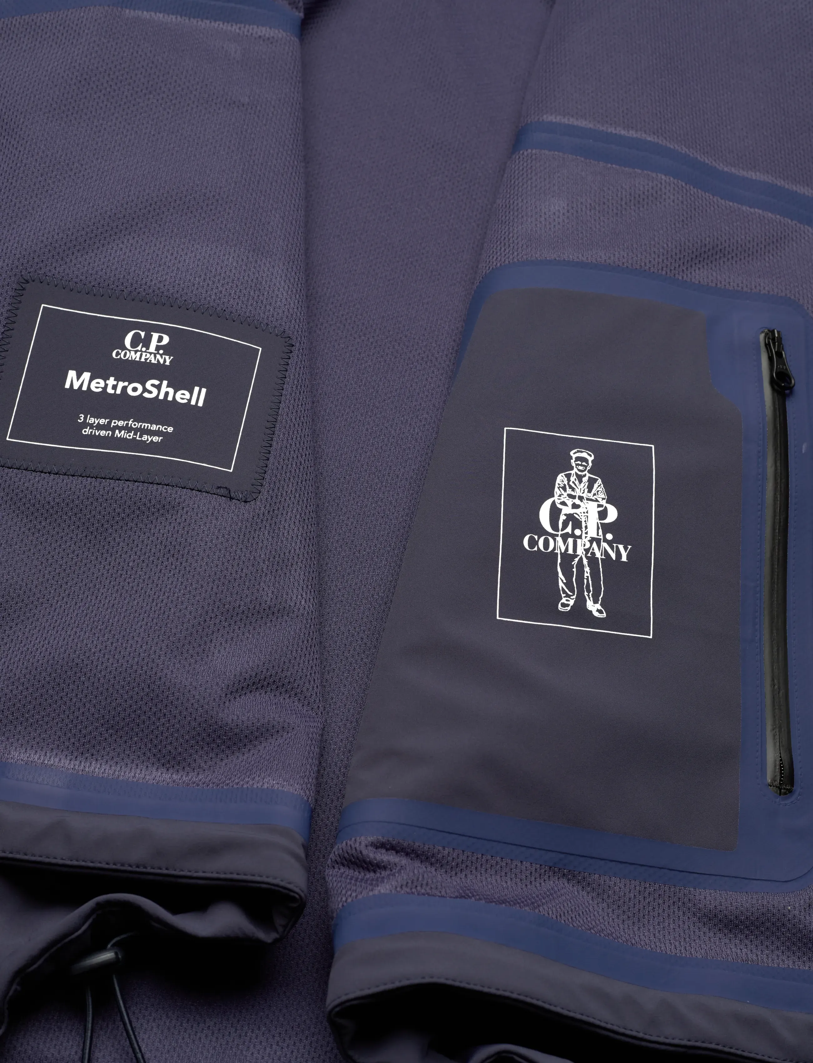 C.P. Company - Metroshell Jacket (Stretch Nylon) - kevadjoped - sky captain - 5