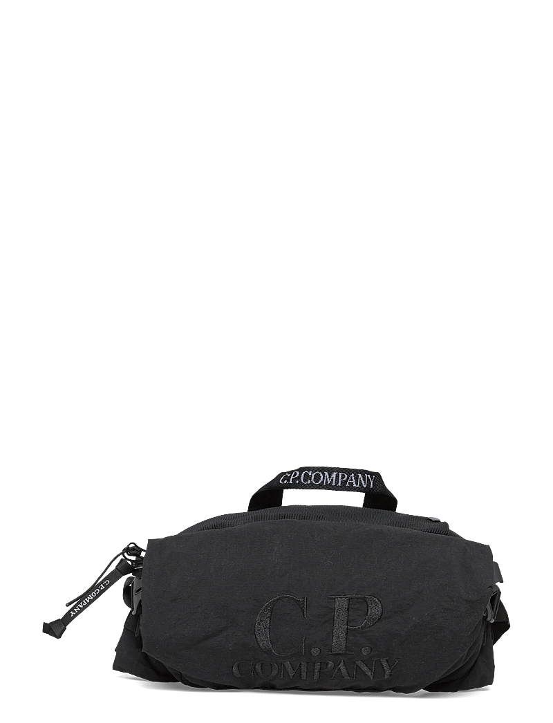 C.P. Company - Plain Paper Touch Logo Waistbag - magväskor - black - 0