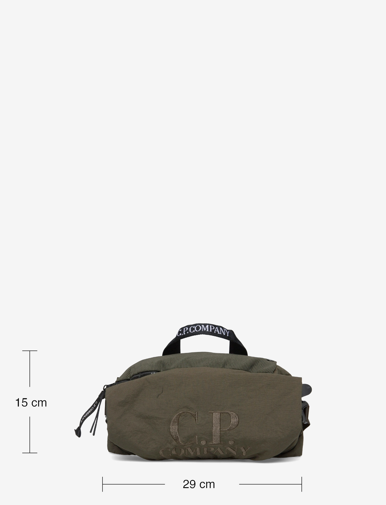 C.P. Company - Plain Paper Touch Logo Waistbag - bags - ivy green - 4