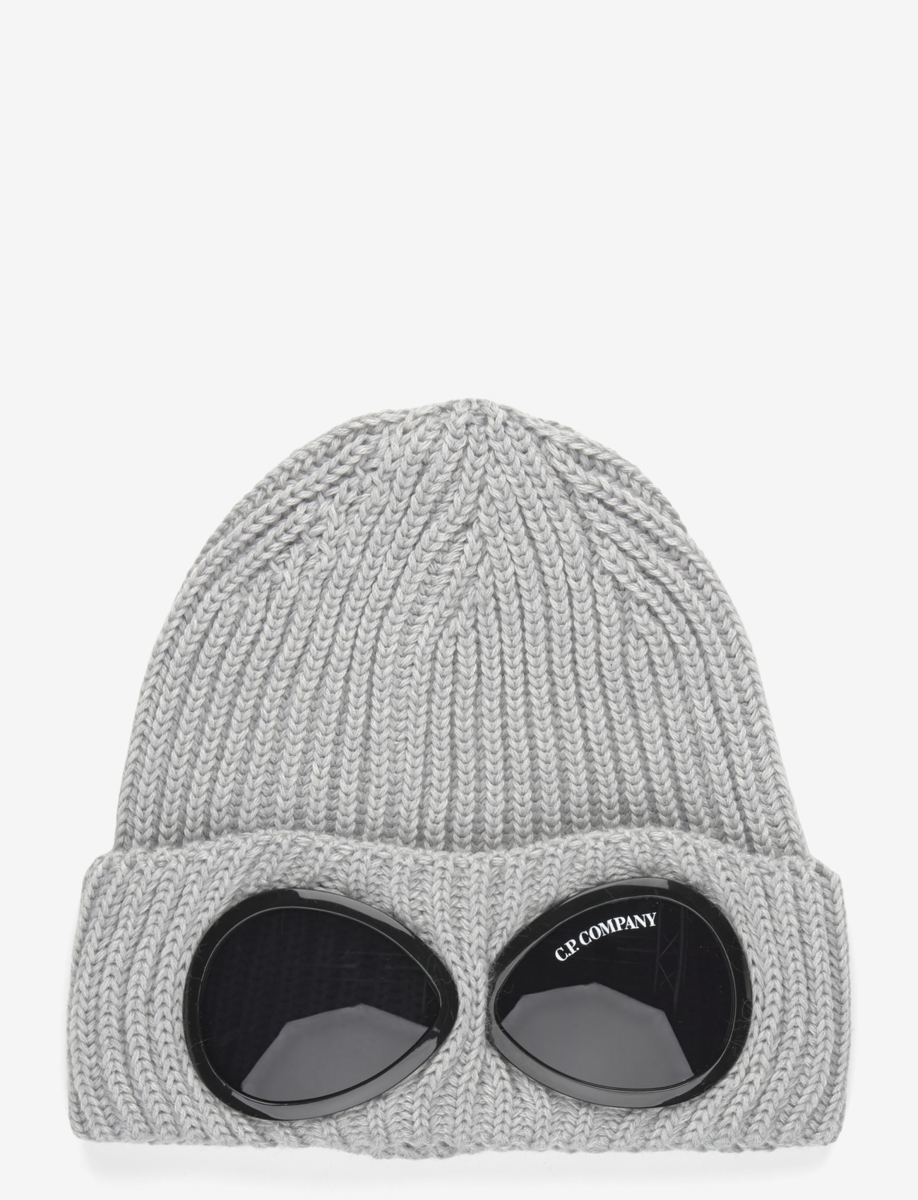 C.P. Company - Merino Wool Goggle Beanie - nach stil kaufen - grey - 0