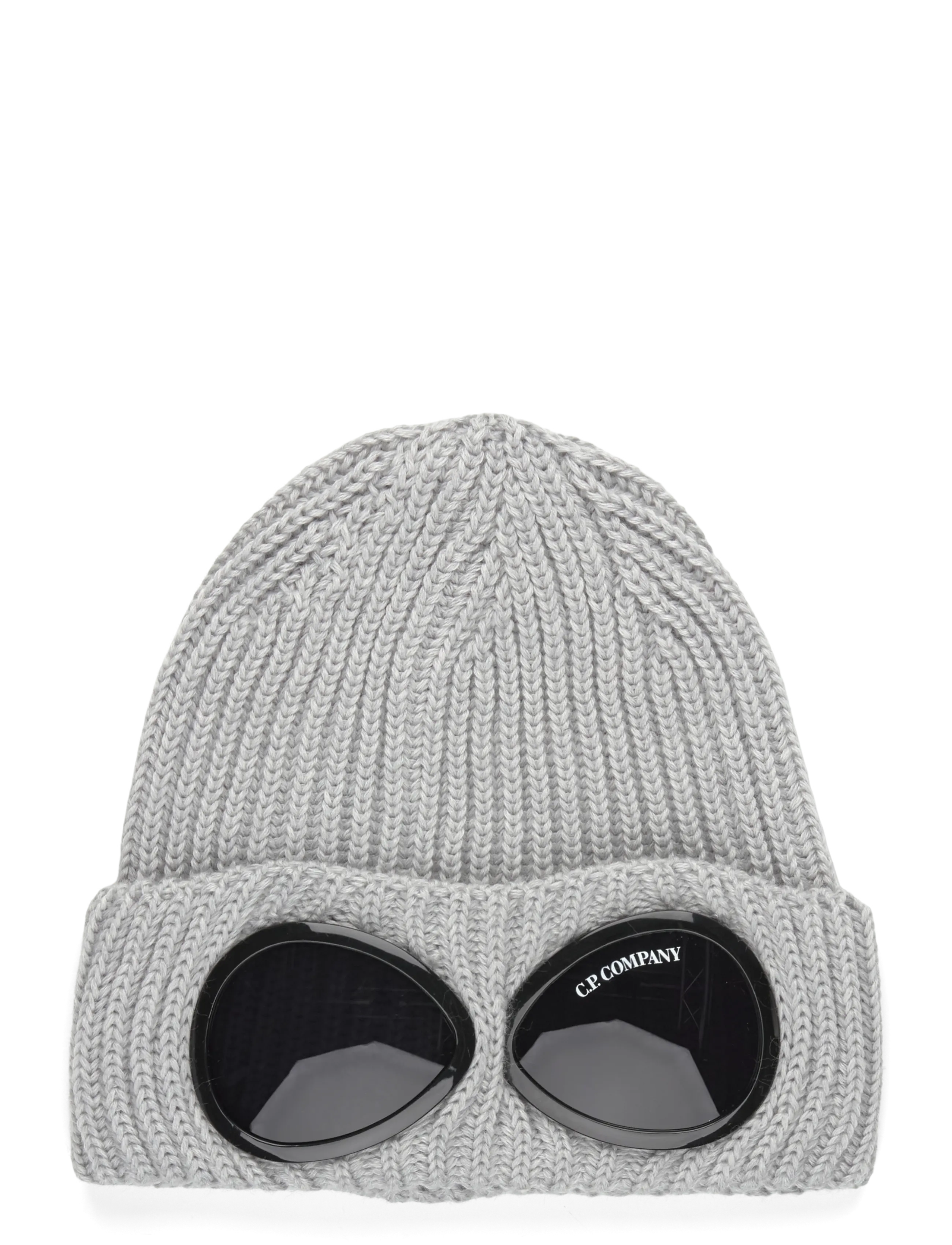 C.P. Company Merino Wool Goggle Beanie - Mutsen - GREY / grey