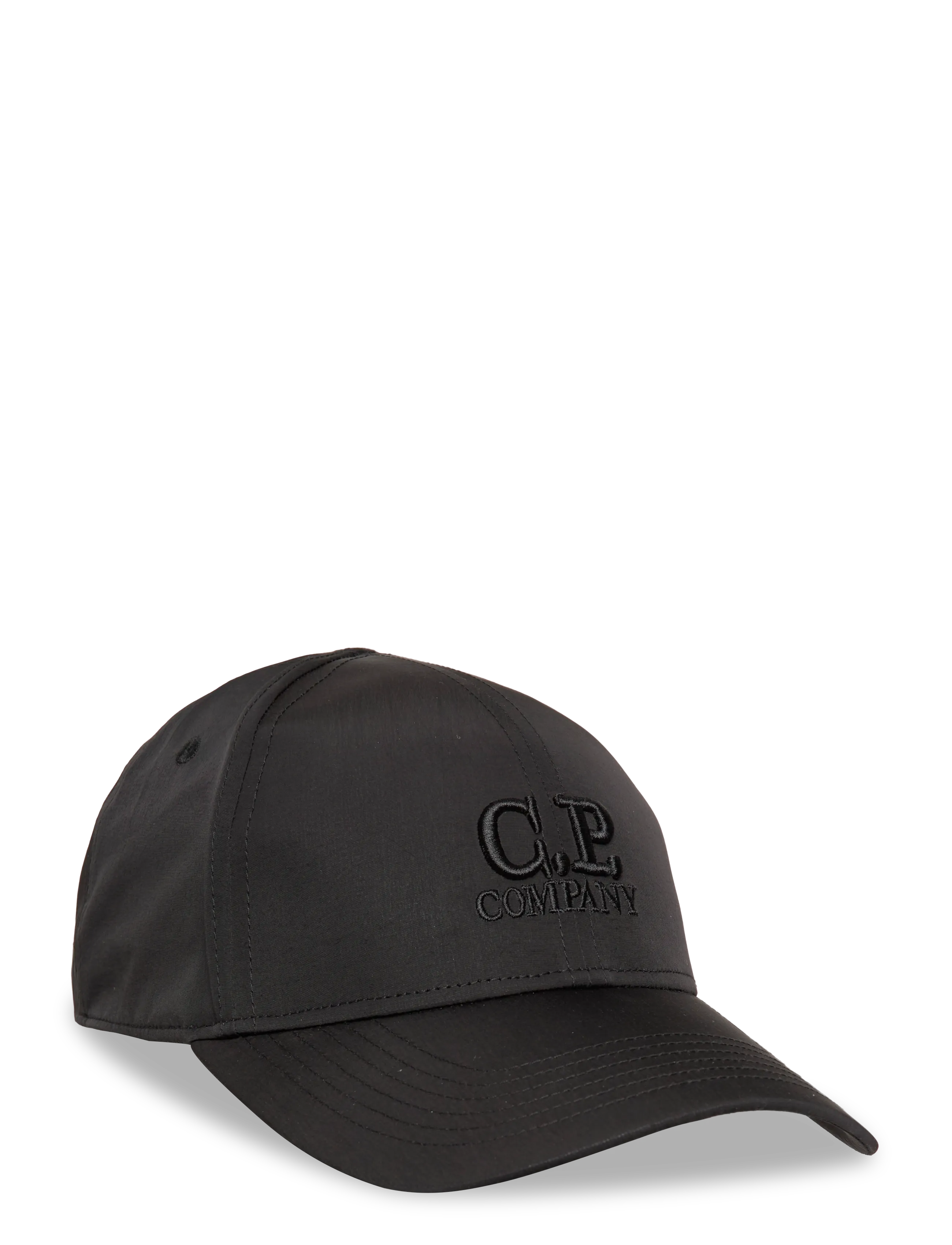 C.P. Company Chrome-R Logo Cap, One Size, Headwear, Schwarz - Caps, Männerswear