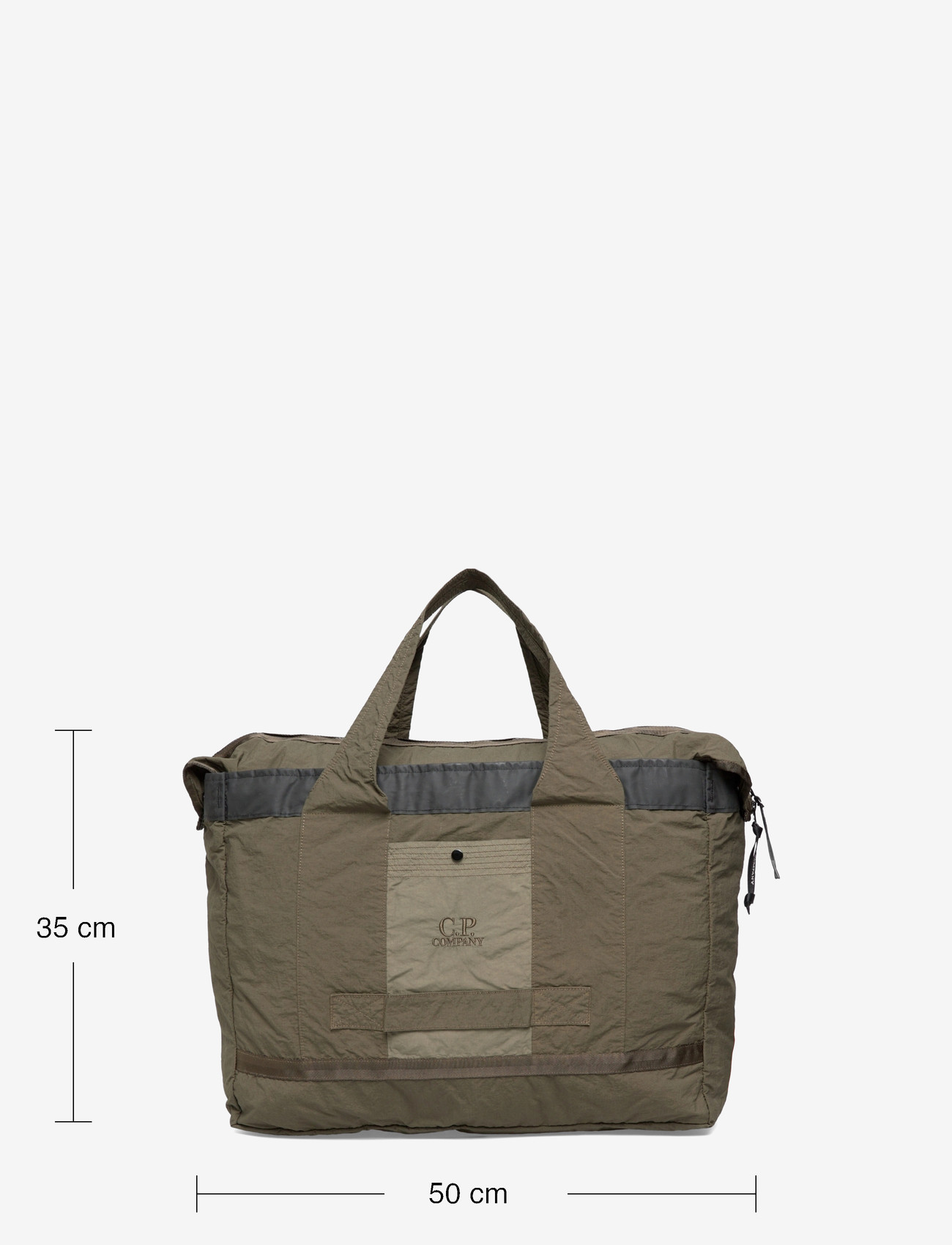 C.P. Company - Plain Paper Touch Duffel Bag - spordikotid - ivy green - 3