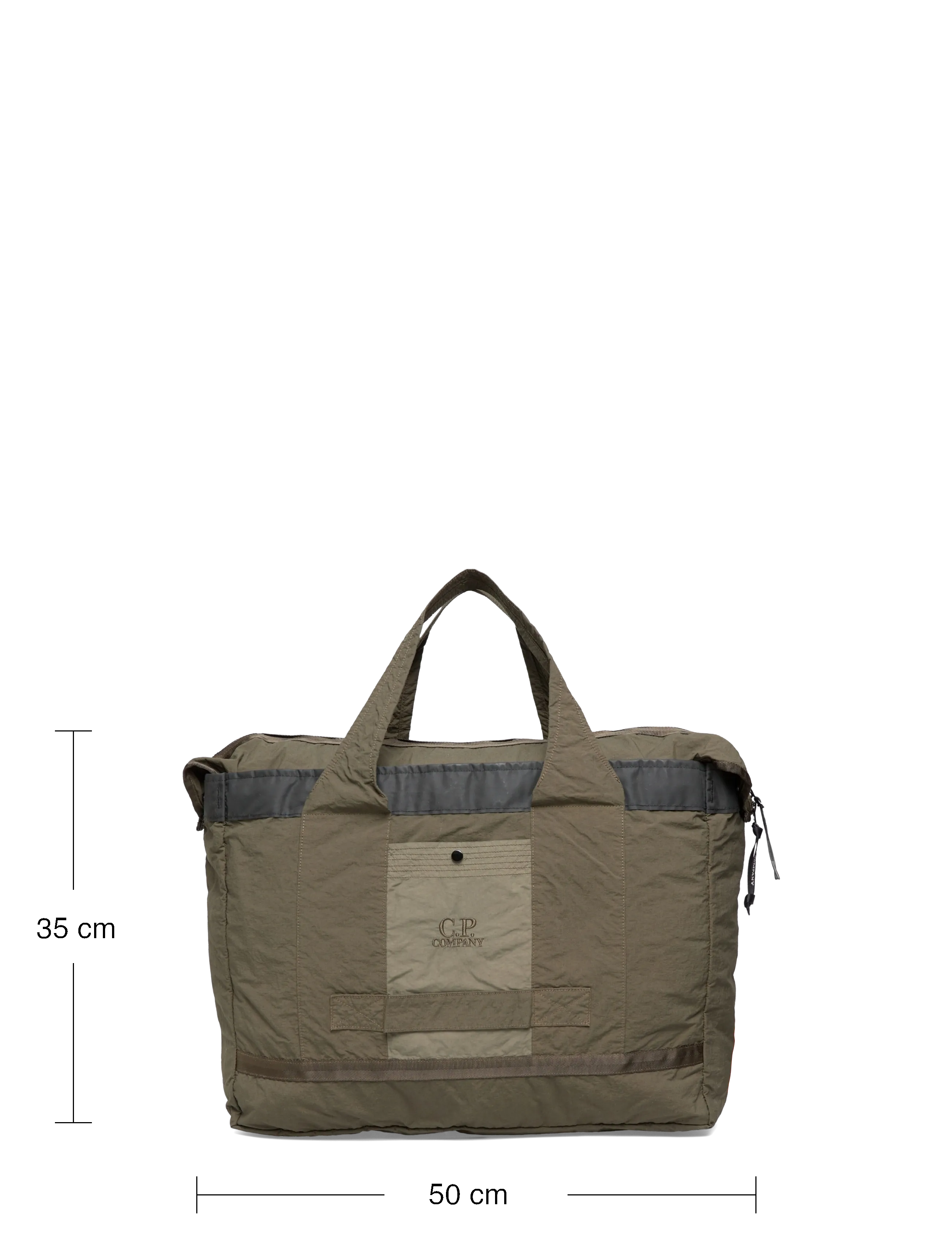 C.P. Company - Plain Paper Touch Duffel Bag - spordikotid - ivy green - 3