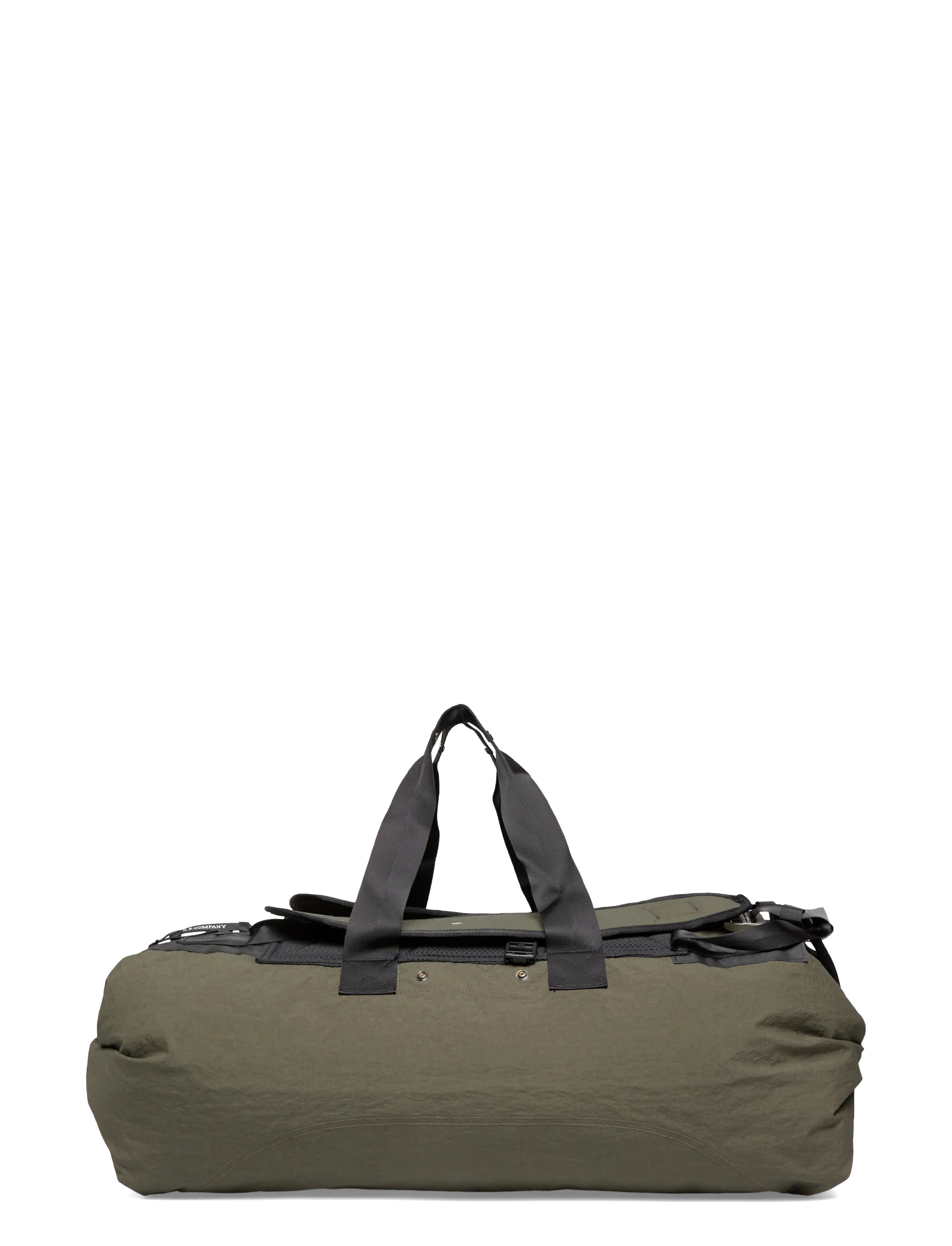 C.P. Company Plain Paper Touch Duffel Bag, One Size, Khaki green, Weekend Bags > Duffel Bags, Herre