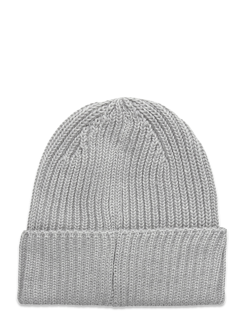 C.P. Company - Logo Ribbed Beanie (Merino) - mütsid ja nokkmütsid - moon melange - 1