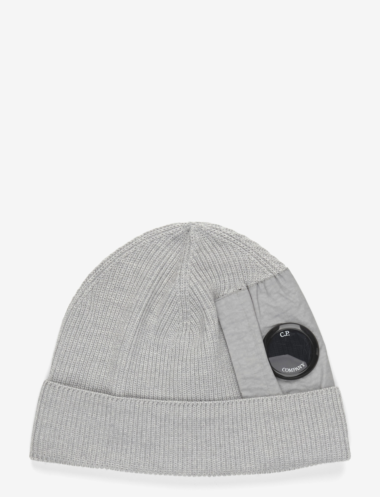 C.P. Company - Beanie Knit Cap In Re-Wool PRM EU - mütsid ja nokkmütsid - grey - 0