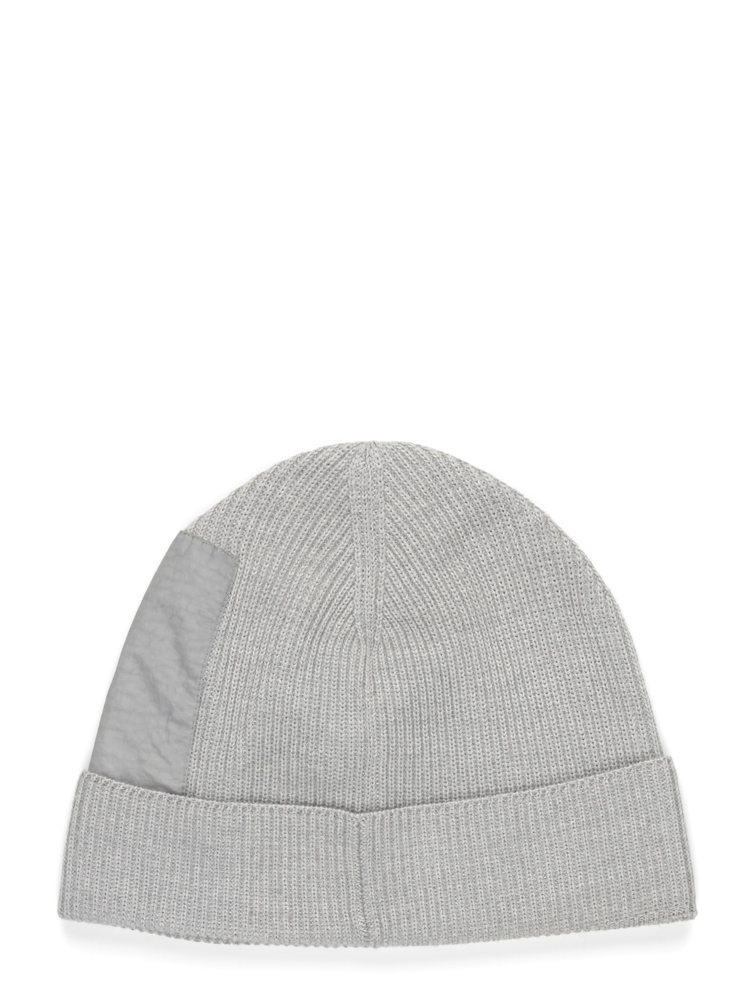 C.P. Company - Beanie Knit Cap In Re-Wool PRM EU - mütsid ja nokkmütsid - grey - 1