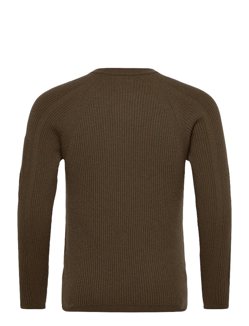 C.P. Company - Lambswool GRS Crew Neck Full Knit - Ümmarguse kaelusega kudumid - ivy green - 1