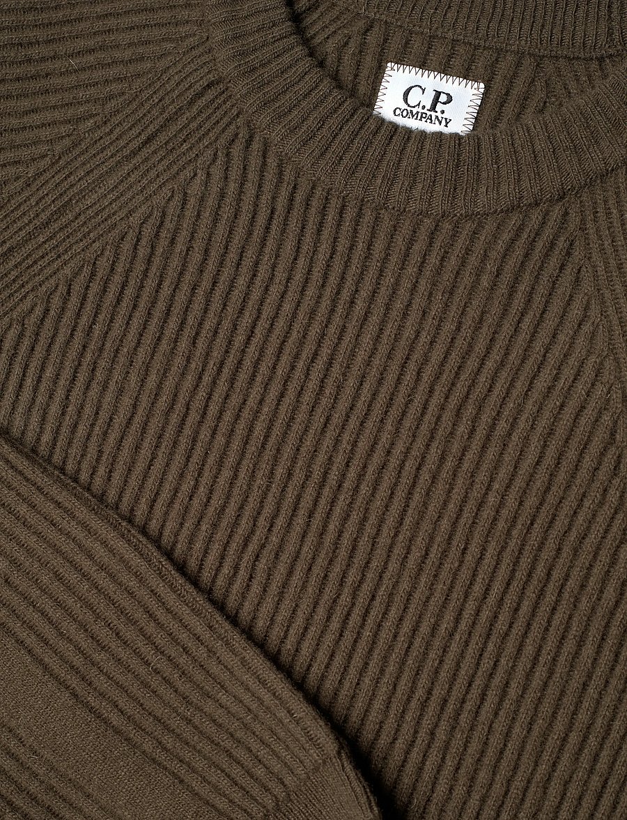 C.P. Company - Lambswool GRS Crew Neck Full Knit - rund hals - ivy green - 2