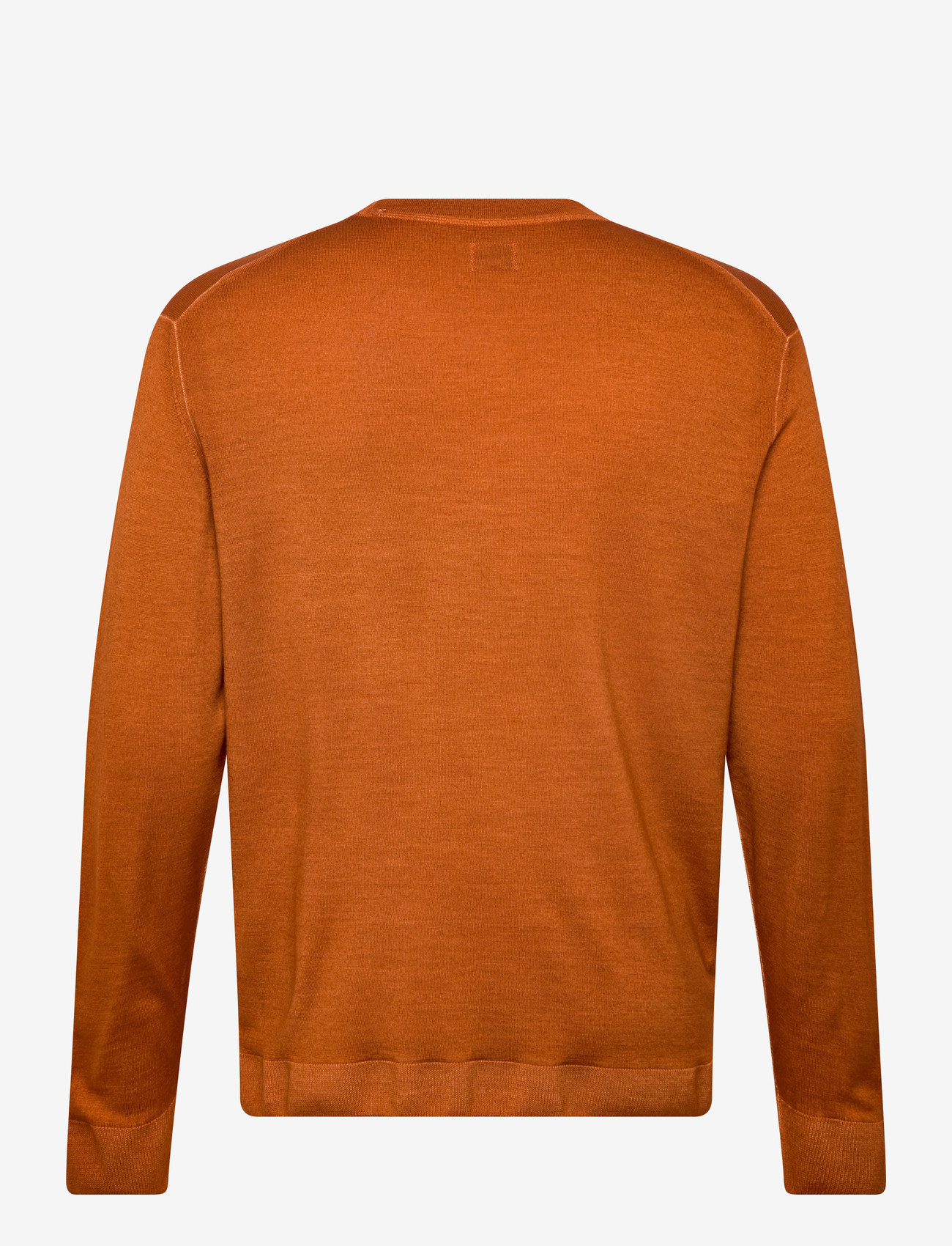 C.P. Company - Merino Wool Fast Dyed Crew Neck Logo Knit - Ümmarguse kaelusega kudumid - bombay brown - 1