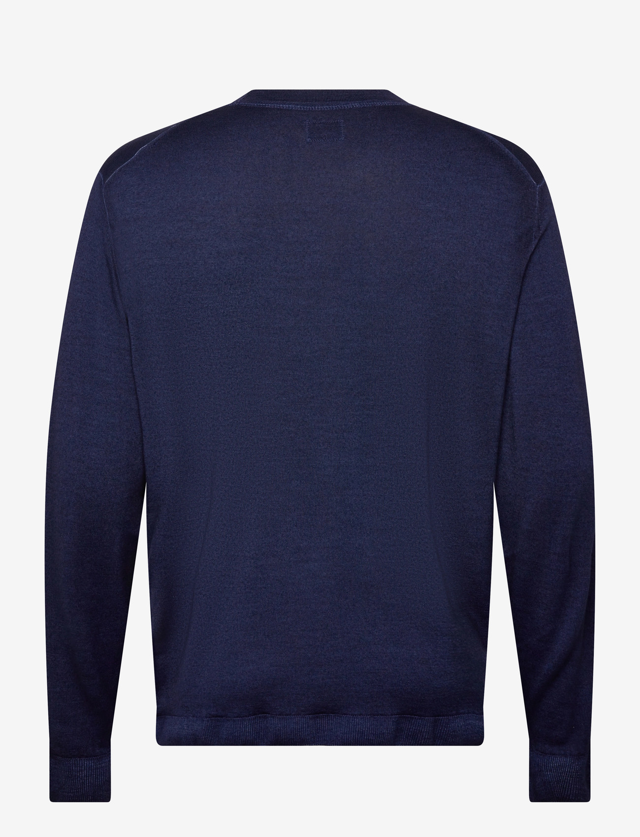 C.P. Company - Merino Wool Fast Dyed Crew Neck Logo Knit - rund hals - estate blue - 1