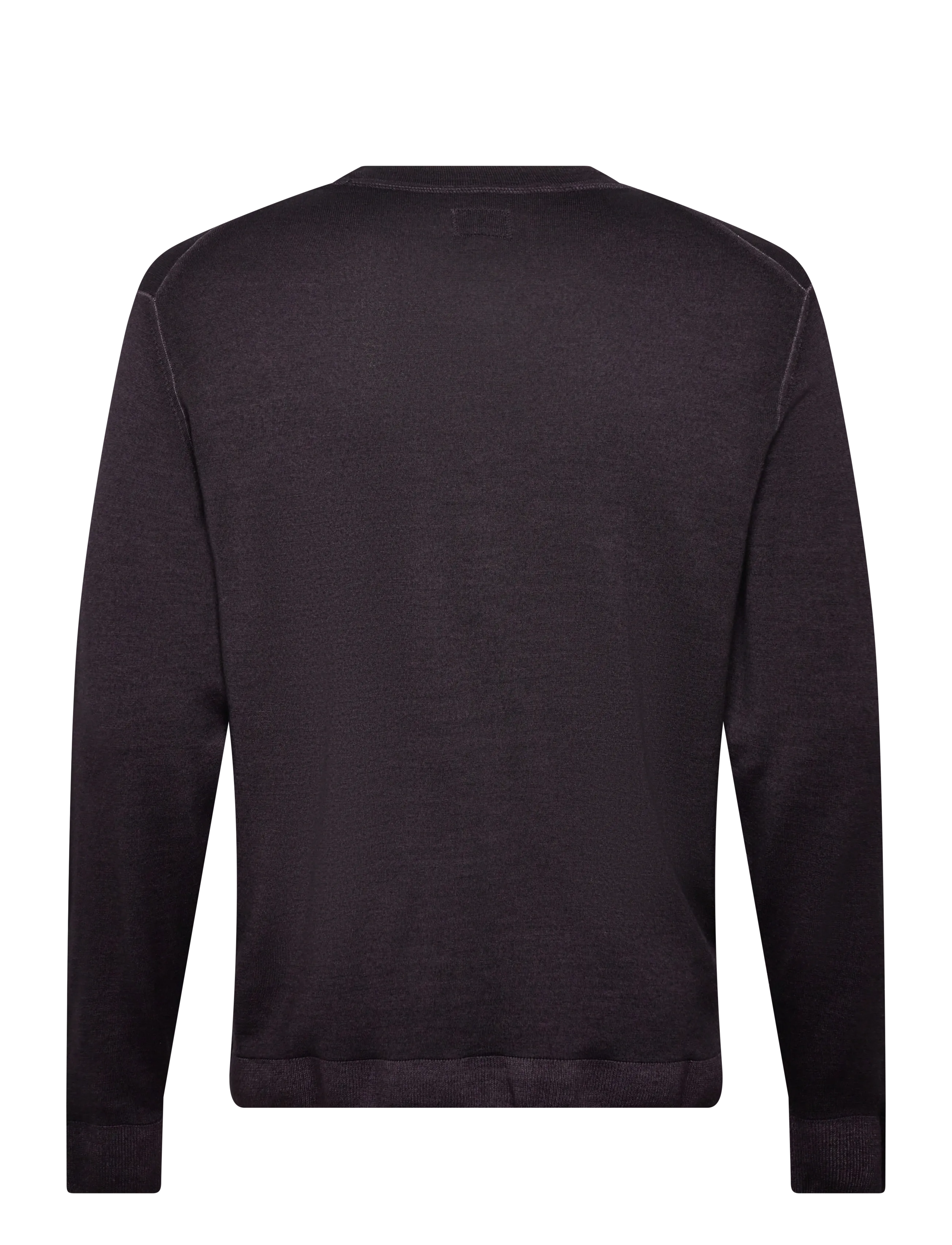 C.P. Company - Merino Wool Fast Dyed Crew Neck Logo Knit - Ümmarguse kaelusega kudumid - nightshade - 1