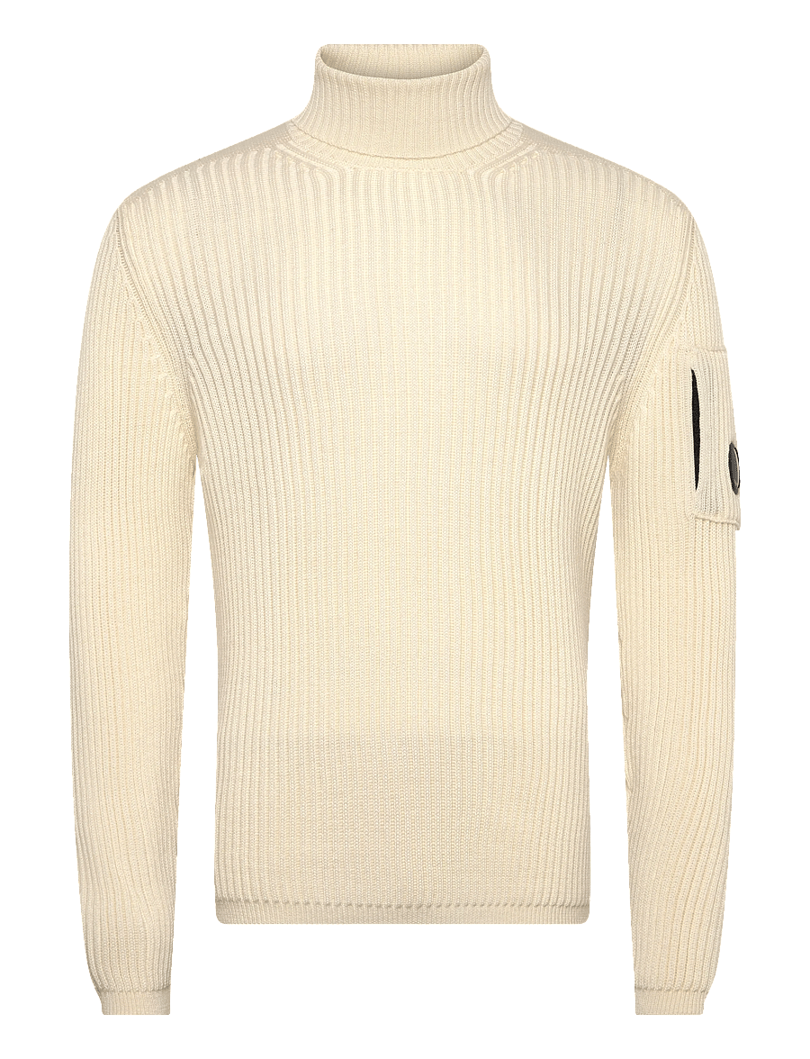 C.P. Company - Re-Wool Turtleneck Sweater - turtlenecks - gauze white - 0